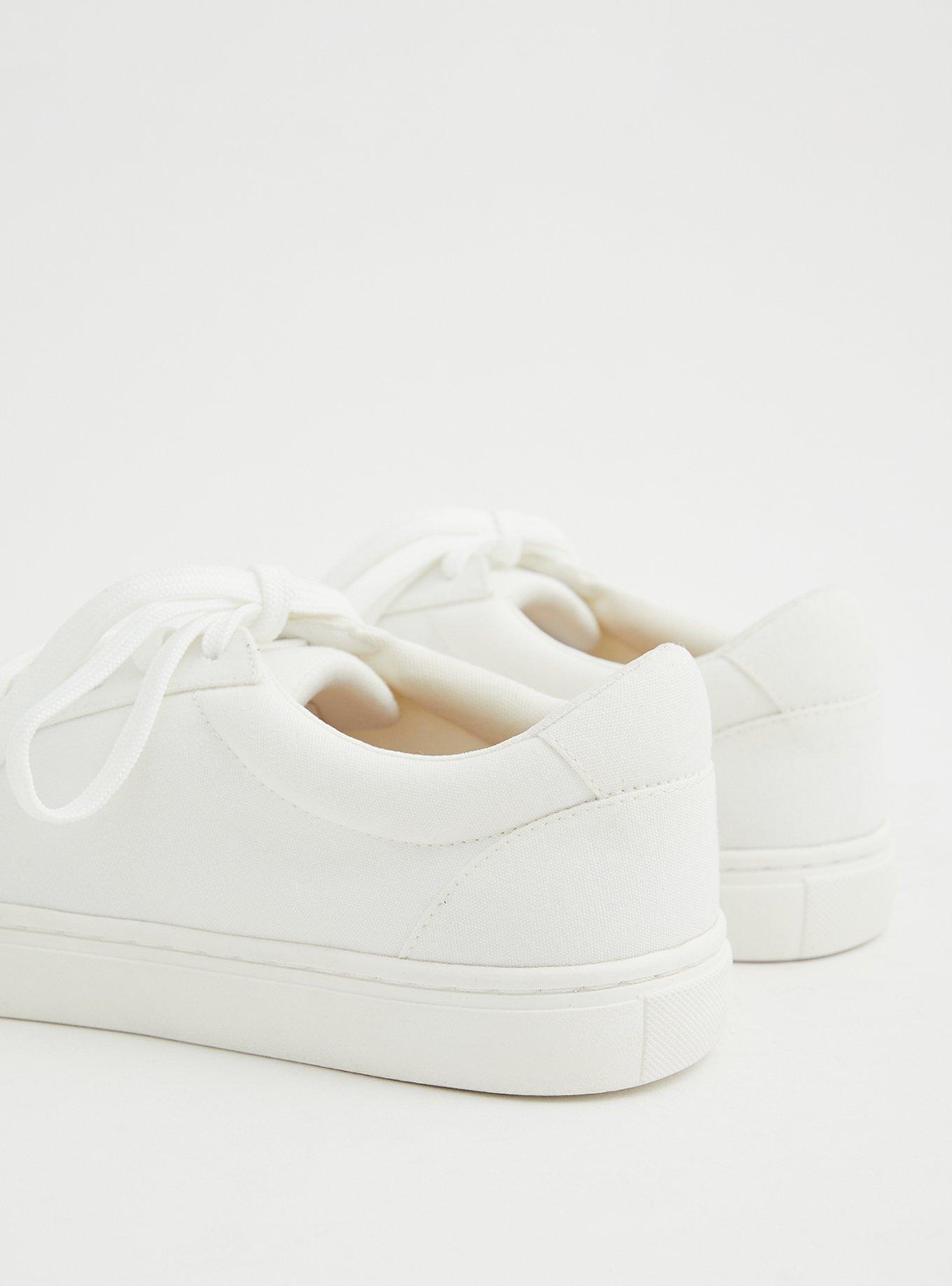 White Recycled Canvas Sneaker (WW), WHITE, alternate