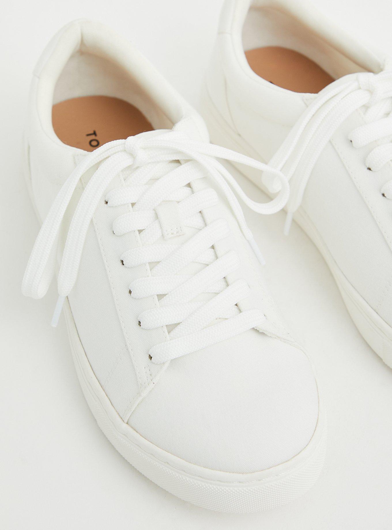 White Recycled Canvas Sneaker (WW), , hi-res