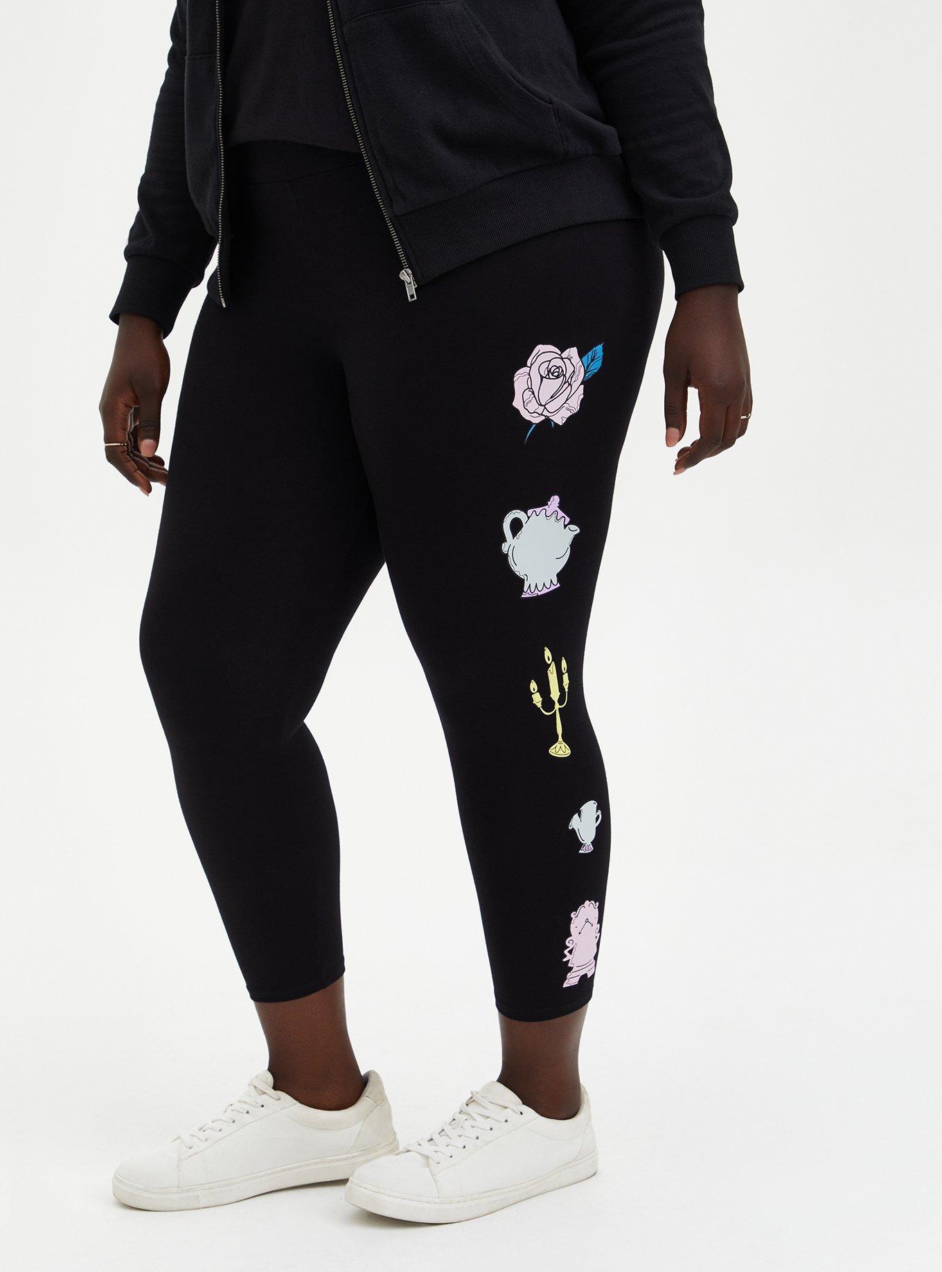 Plus Size - Disney Mickey Mouse Black Crop Legging - Torrid