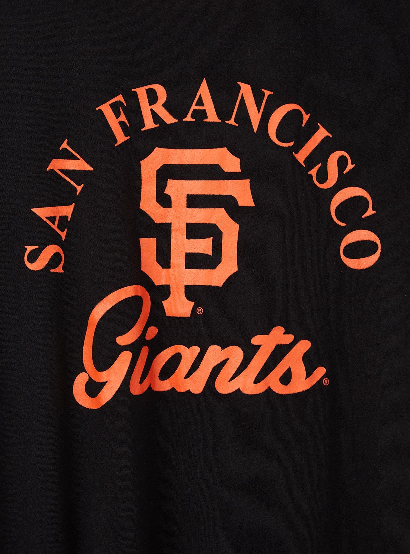 Plus Size Classic Fit Ringer Tee - MLB San Francisco Giants Black, DEEP BLACK, alternate