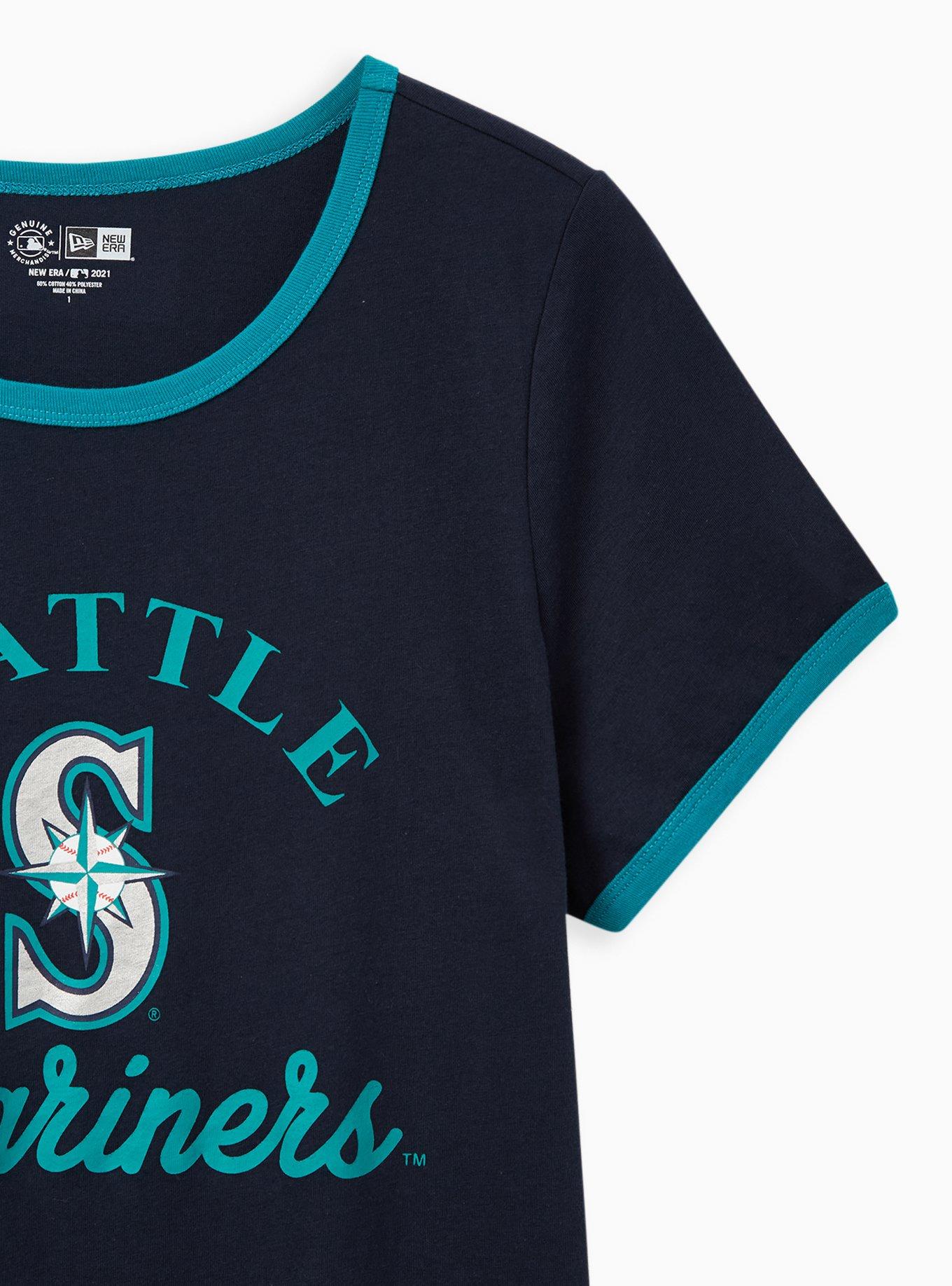 Plus Size - Classic Fit Ringer Tee - MLB Seattle Mariners Navy