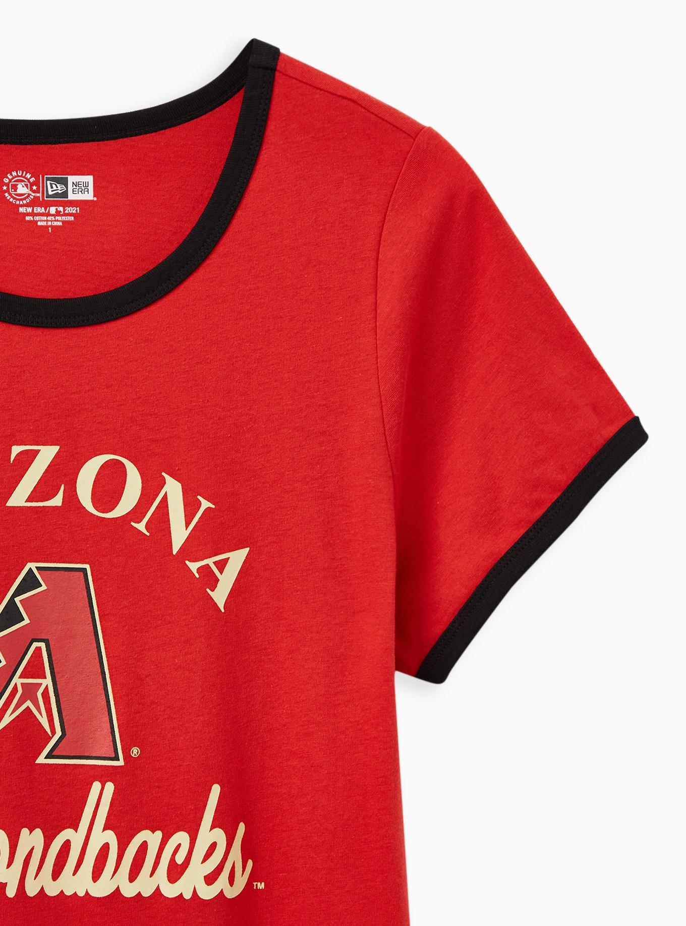 Classic Fit Ringer Tee - MLB Arizona Diamondbacks Red, RED, alternate