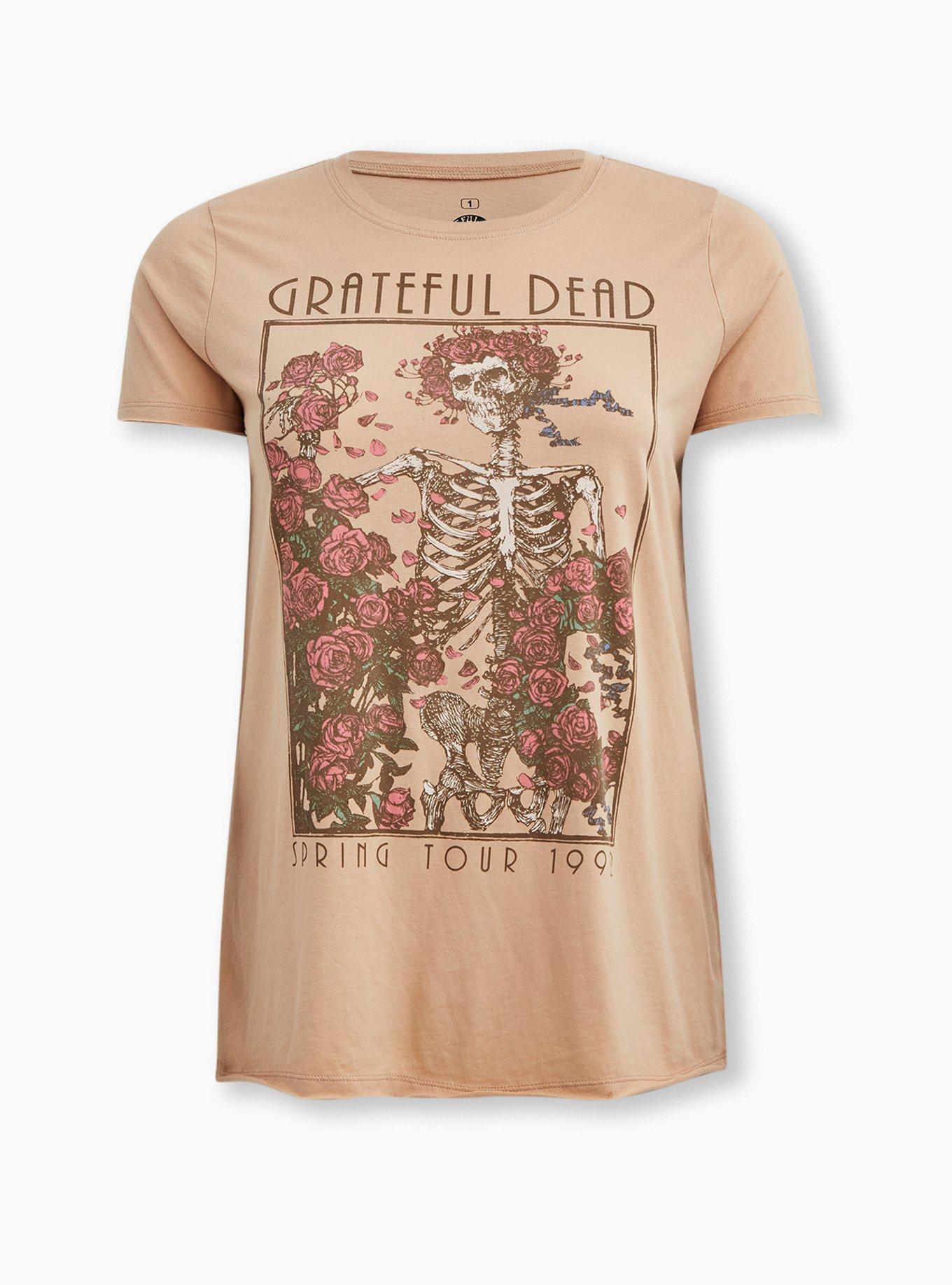 Plus Size Classic Fit Crew Tee - Grateful Dead Pink , , hi-res