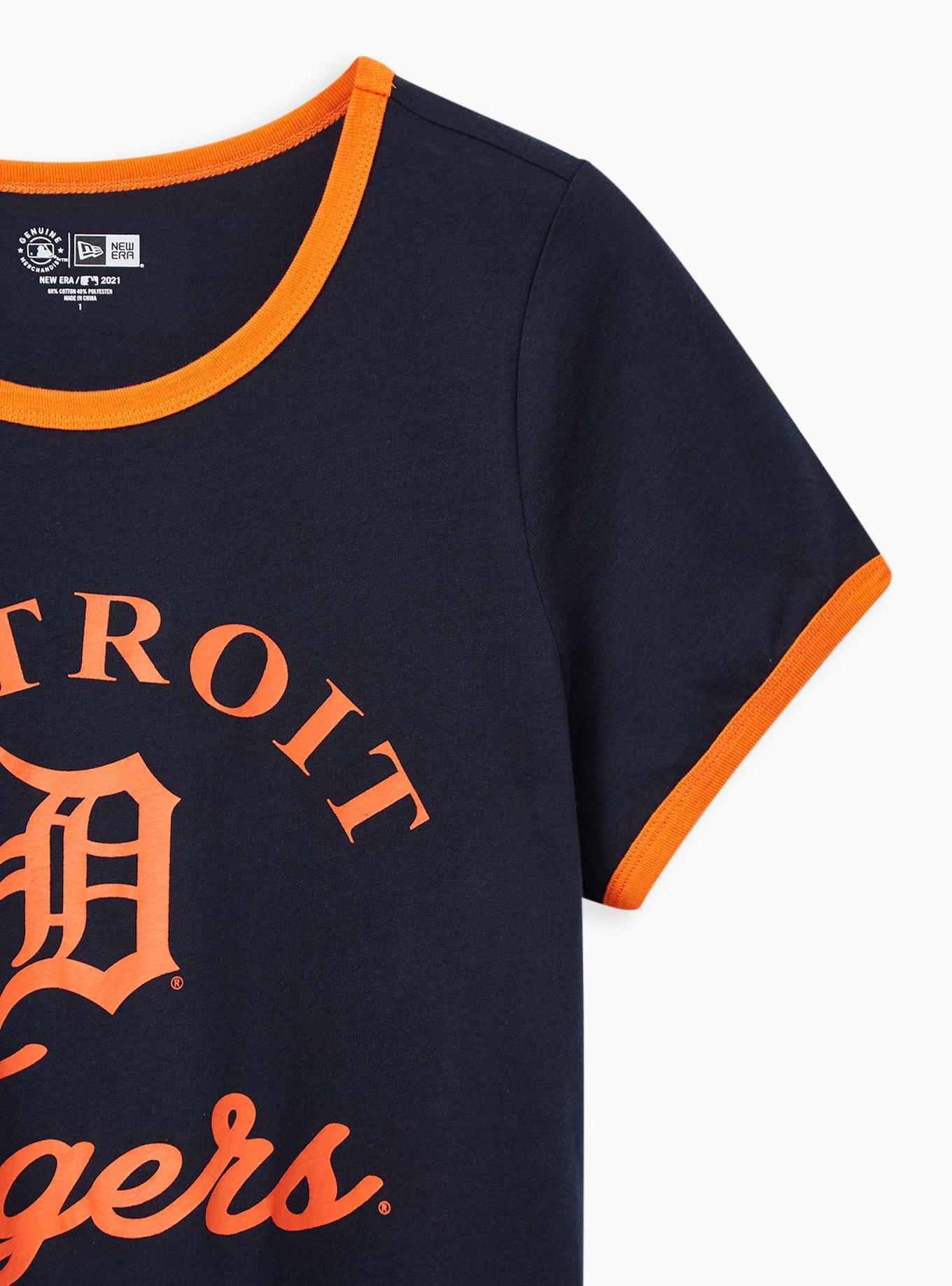 Plus Size - MLB Detroit Tigers Classic Fit Cotton Notch Tee - Torrid