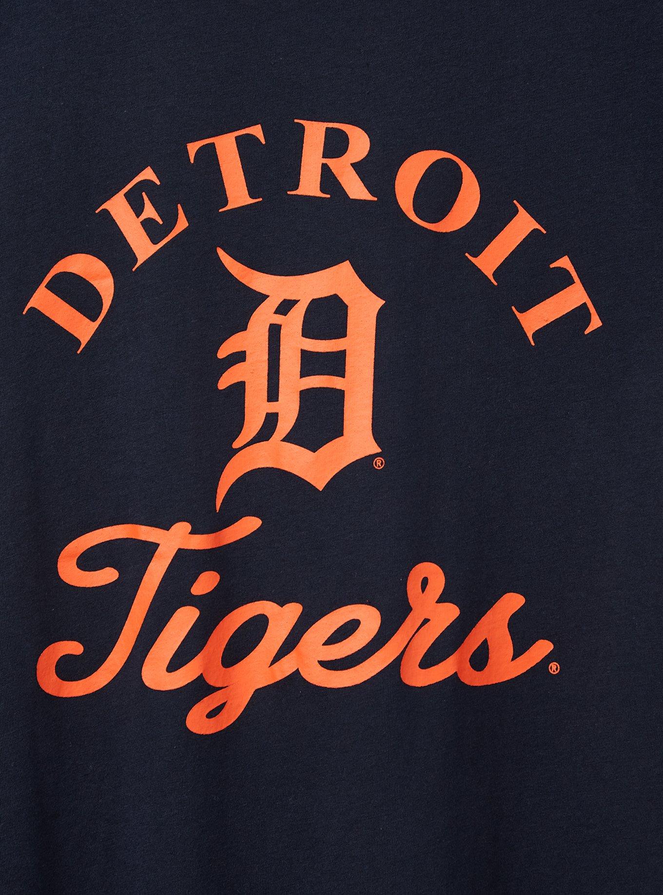 Plus Size - MLB Detroit Tigers Classic Fit Cotton Notch Tee - Torrid
