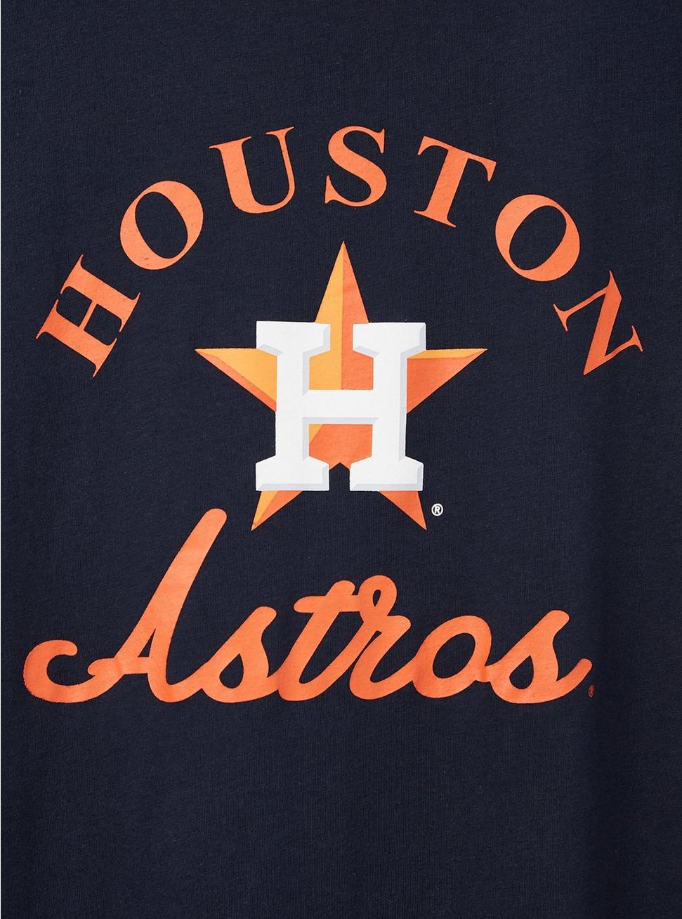 Plus Size - Classic Fit Ringer Tee - MLB Houston Astros Tee Navy
