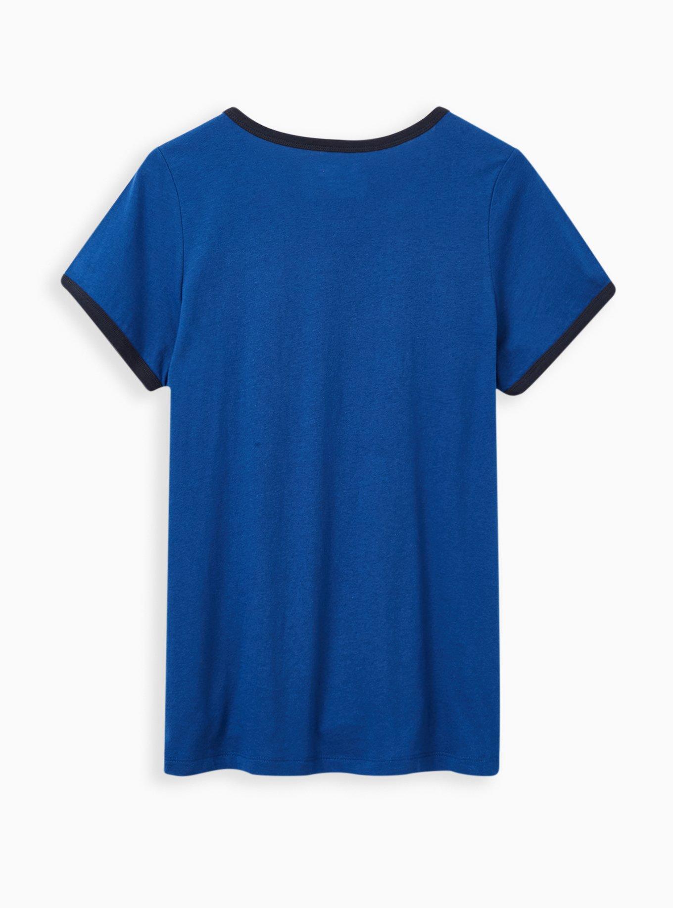 Plus Size - MLB Toronto Blue Jays Blue Triblend Tee - Torrid