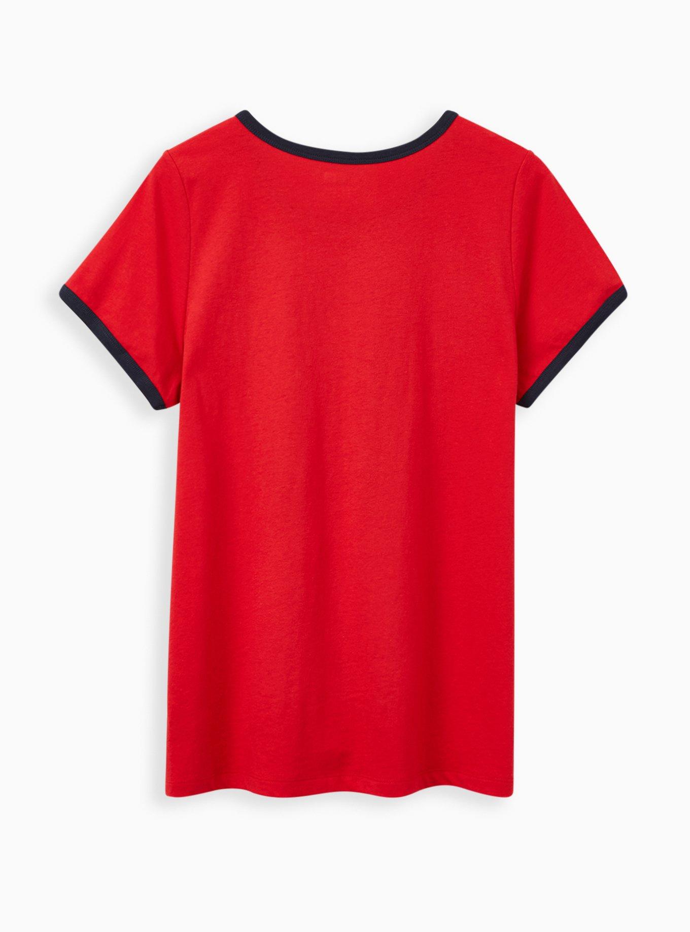 Plus Size - MLB Los Angeles Angels Red Triblend Tee - Torrid