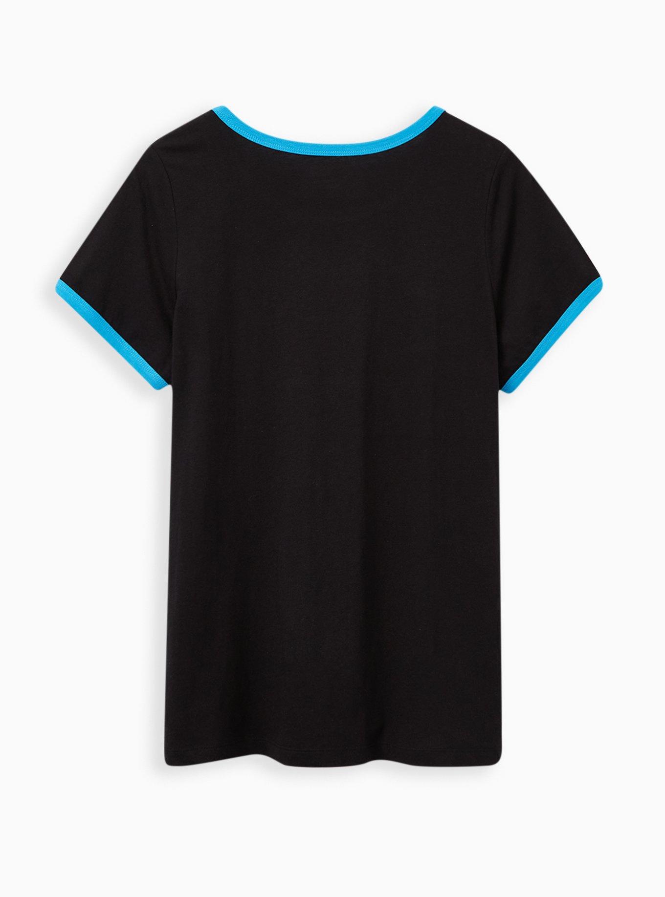 Plus Size - Classic Fit Ringer Tee - MLB Miami Marlins Black - Torrid