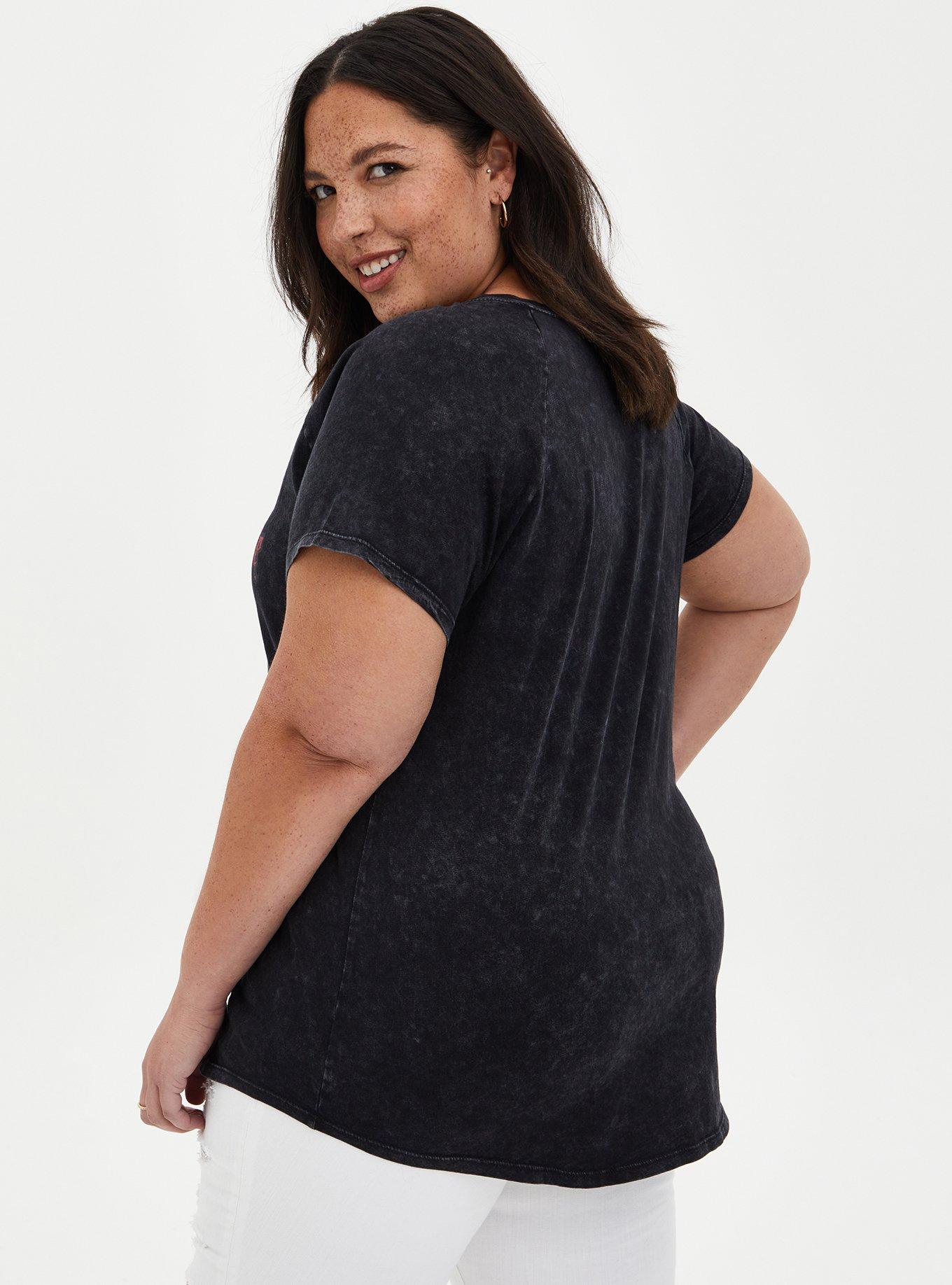Classic Fit - Black Wash Motley Crue Raglan Tee, , alternate