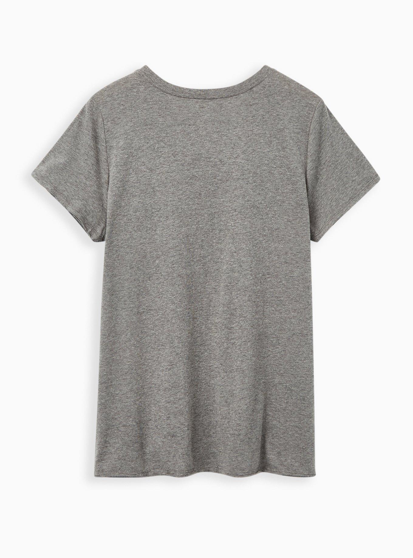 Plus Size Classic Fit - As You Wish Heather Grey Crew Tee, MEDIUM HEATHER GREY, alternate