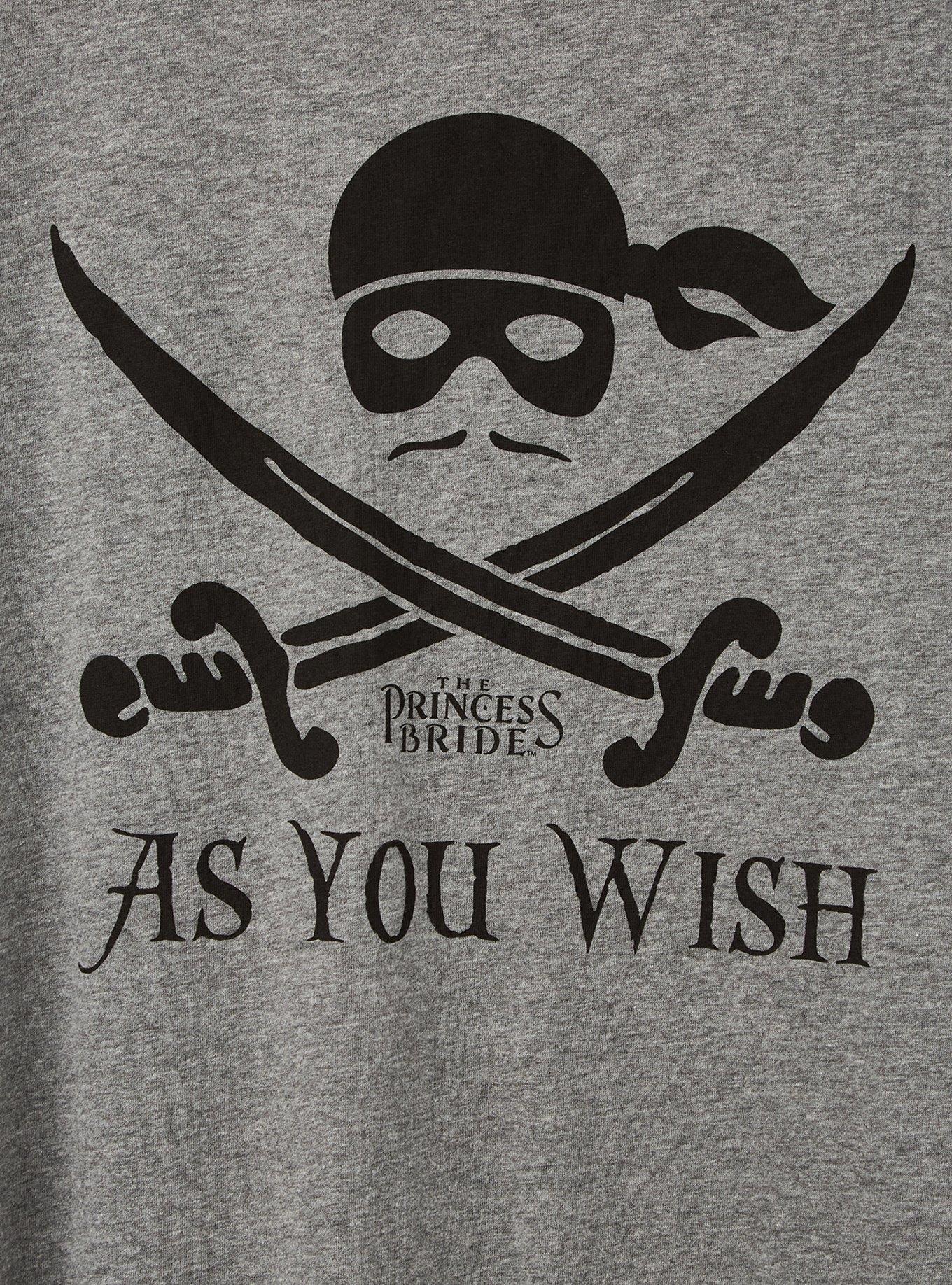 Plus Size Classic Fit - As You Wish Heather Grey Crew Tee, MEDIUM HEATHER GREY, alternate