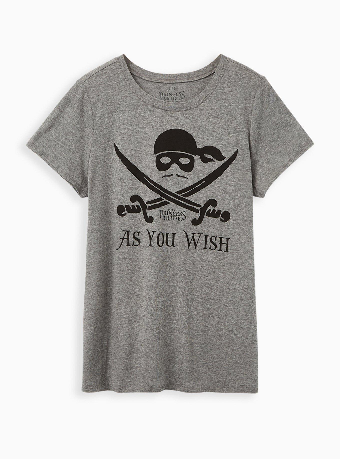Plus Size Classic Fit - As You Wish Heather Grey Crew Tee, MEDIUM HEATHER GREY, hi-res