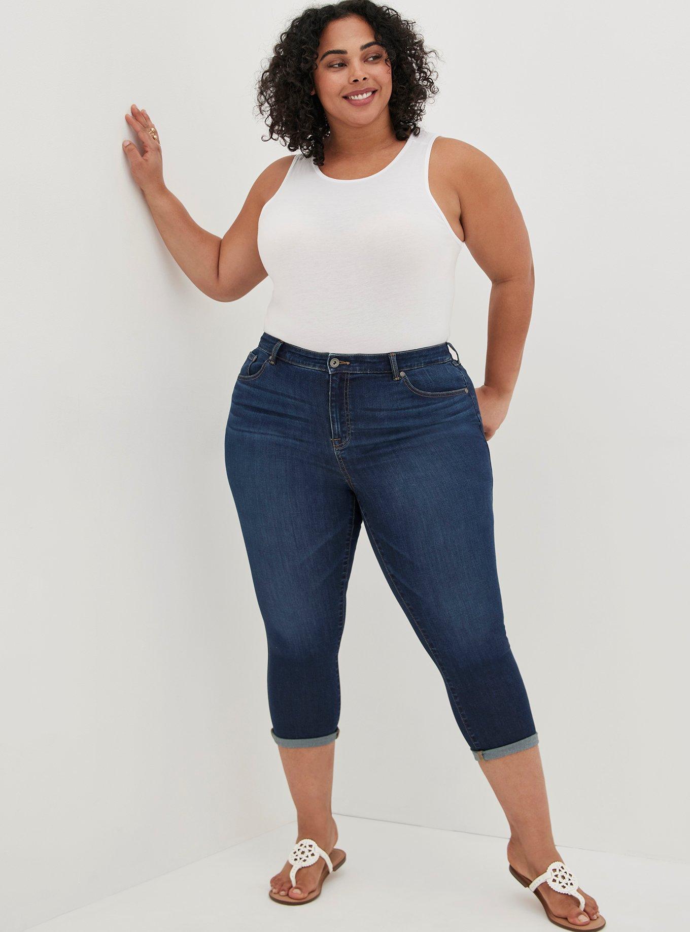 Plus Size - Crop MidFit Skinny Super Soft Mid-Rise Jean - Torrid