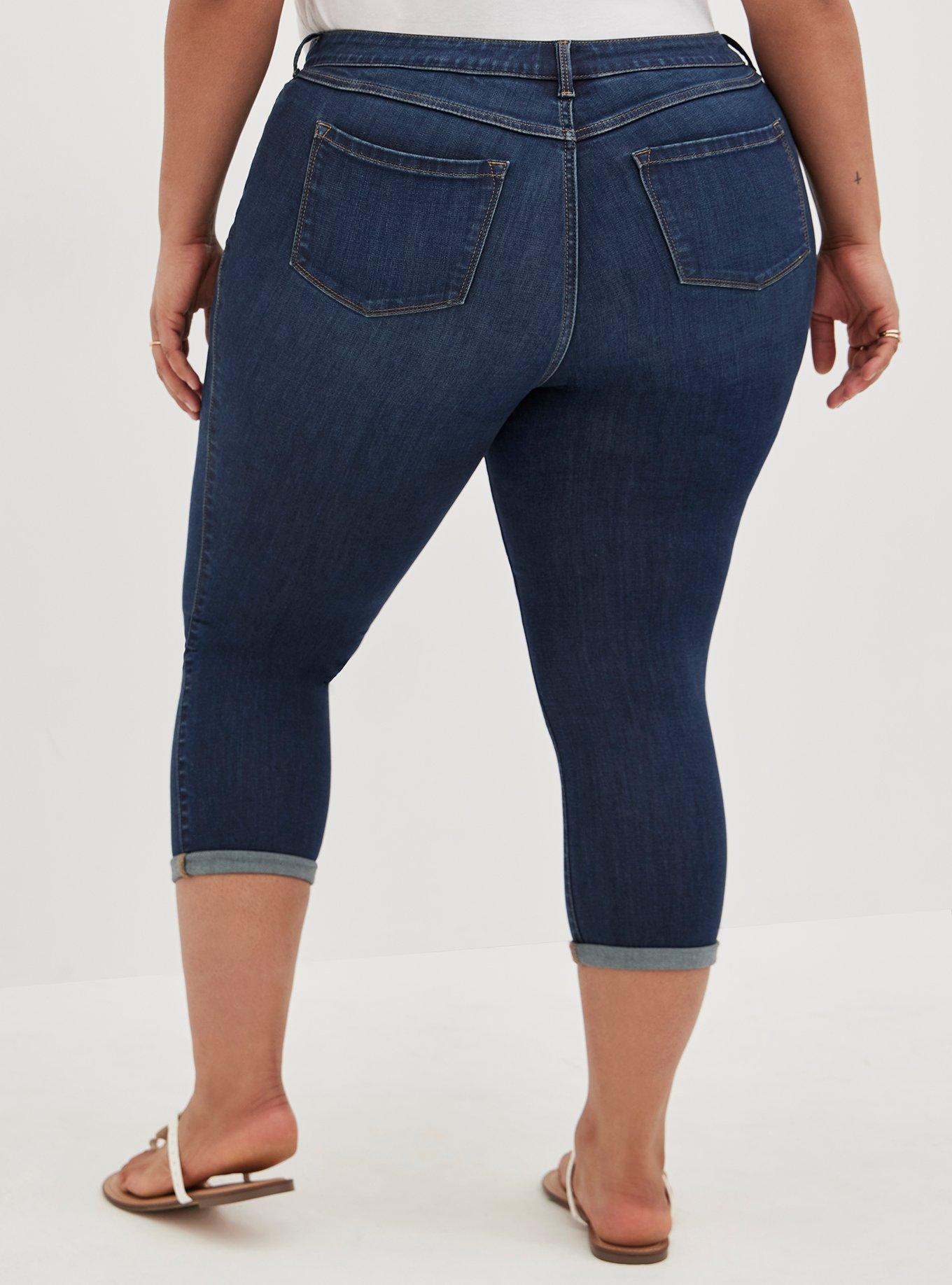 Mid-Rise Skinny - - Crop Super Torrid Soft Plus Jean Size MidFit