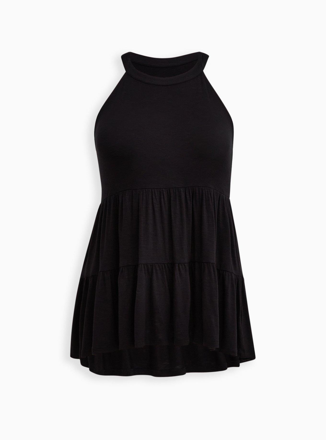 Plus Size Super Soft High Neck Babydoll Tank Torrid