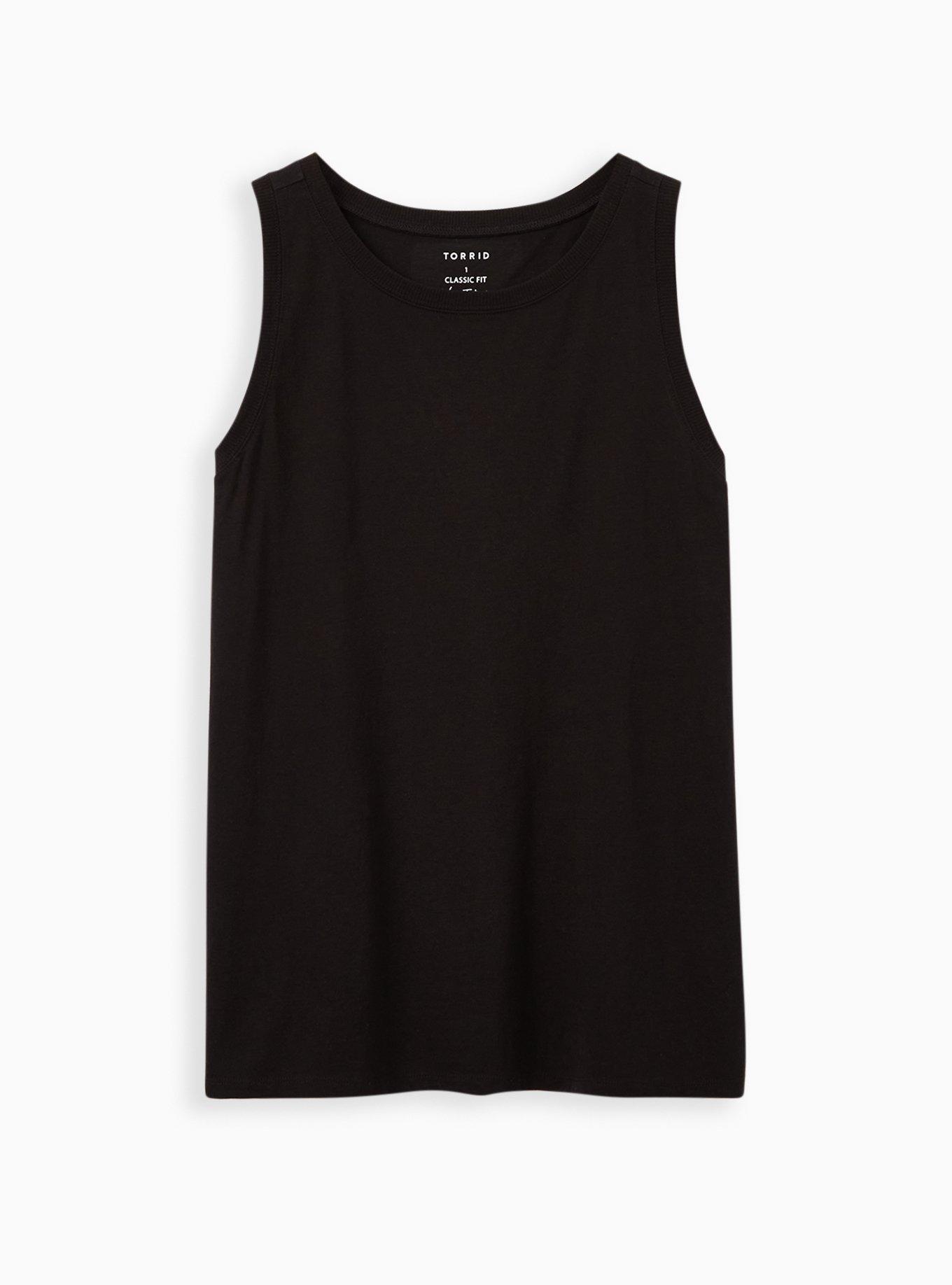 Vintage Triblend Jersey Crew Neck Tank, DEEP BLACK, hi-res