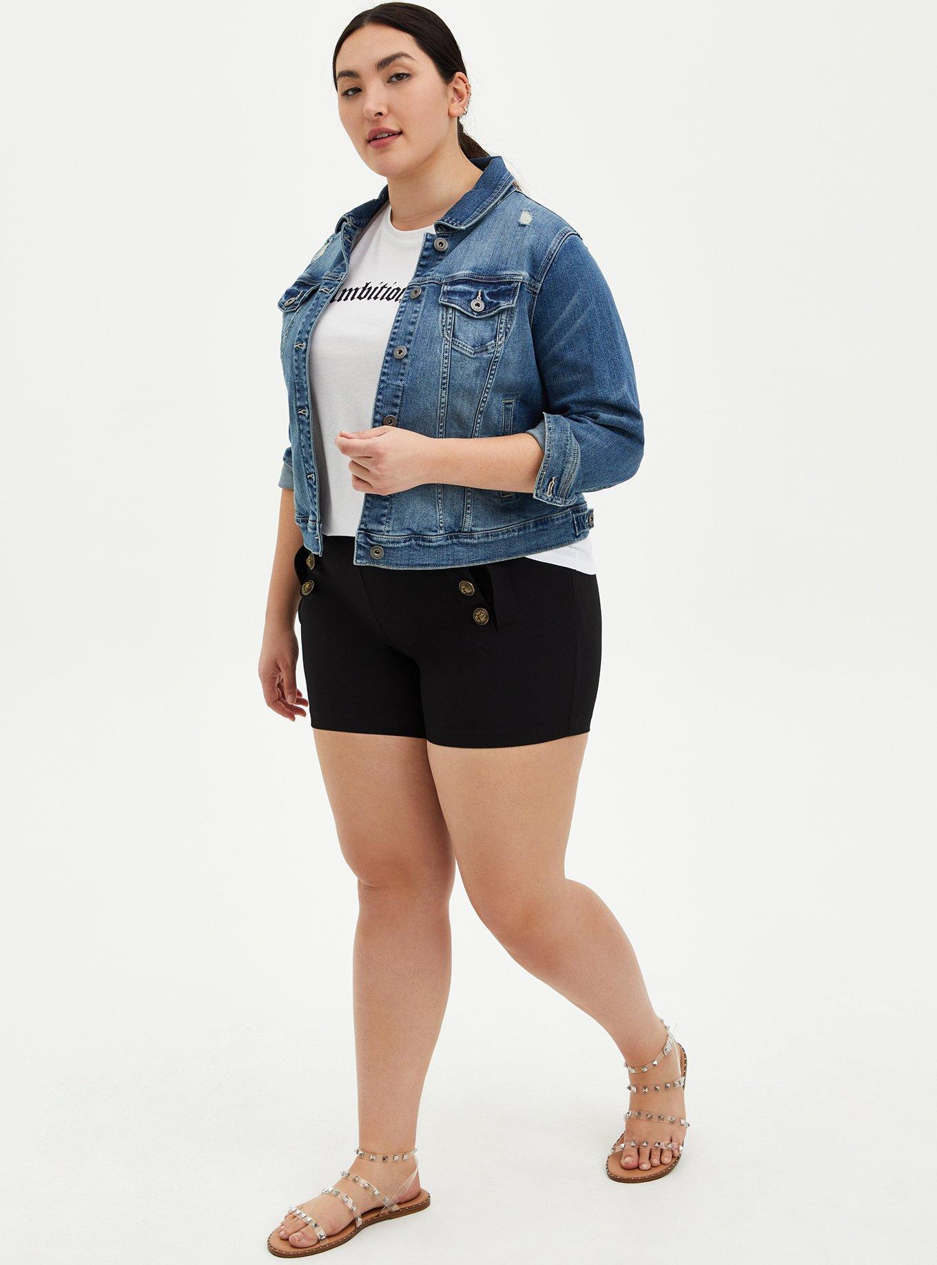 Torrid distressed jean clearance jacket