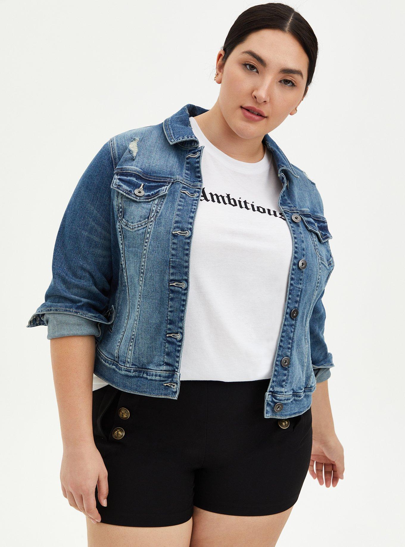 Torrid Denim Jean Trucker Jacket on sale 3 3X 22 24