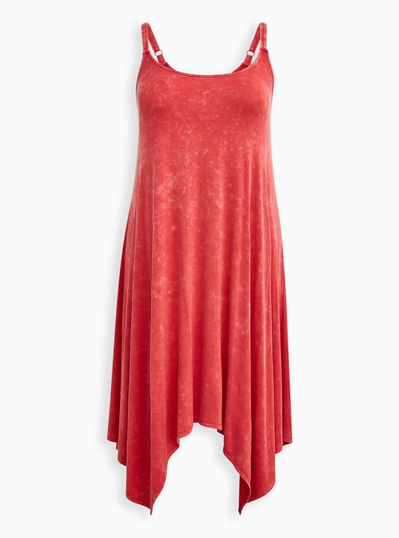 Plus Size Midi Jersey Trapeze Dress, PINK WASH, hi-res