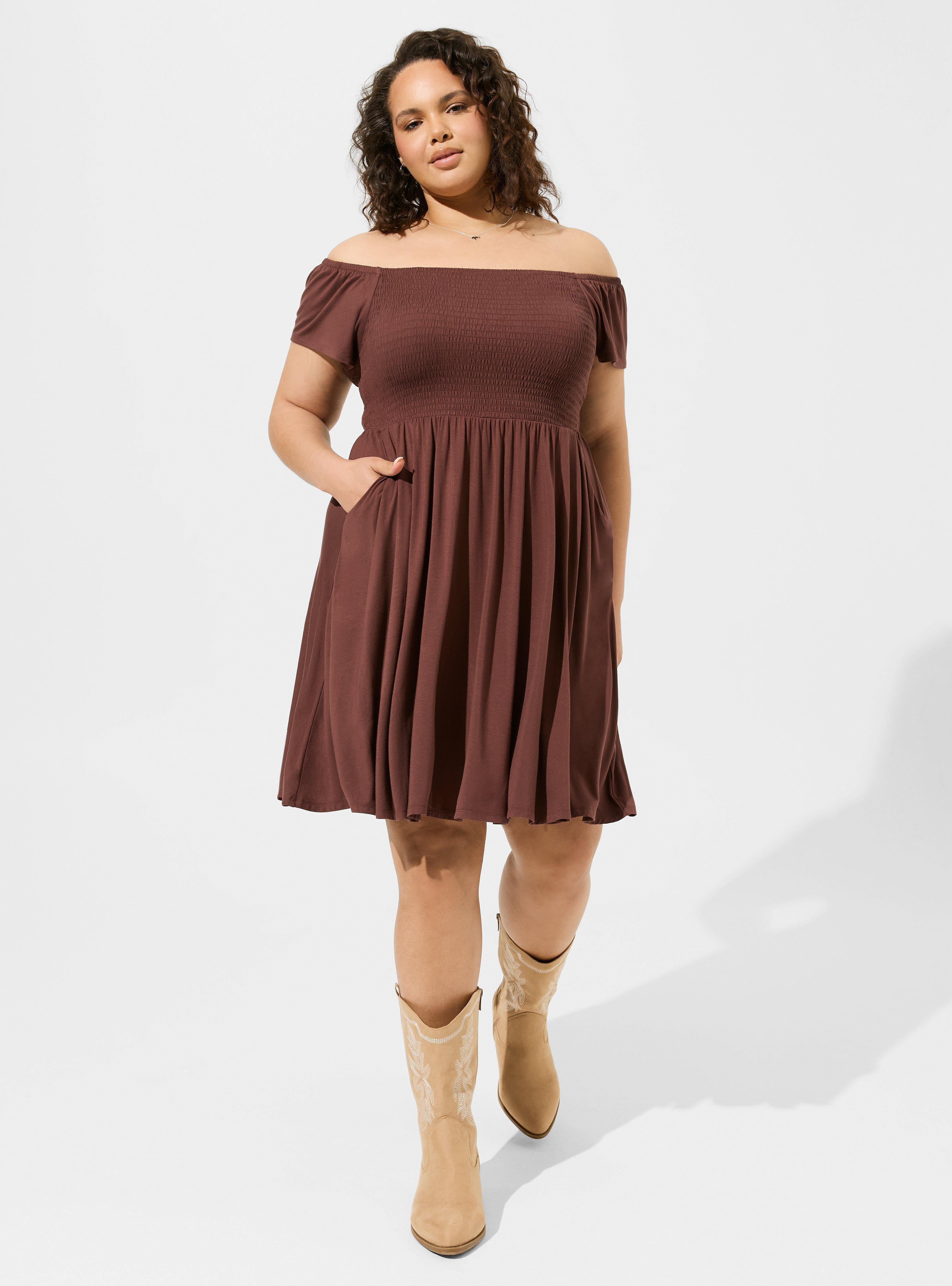 Mini Super Soft Off-Shoulder Dress