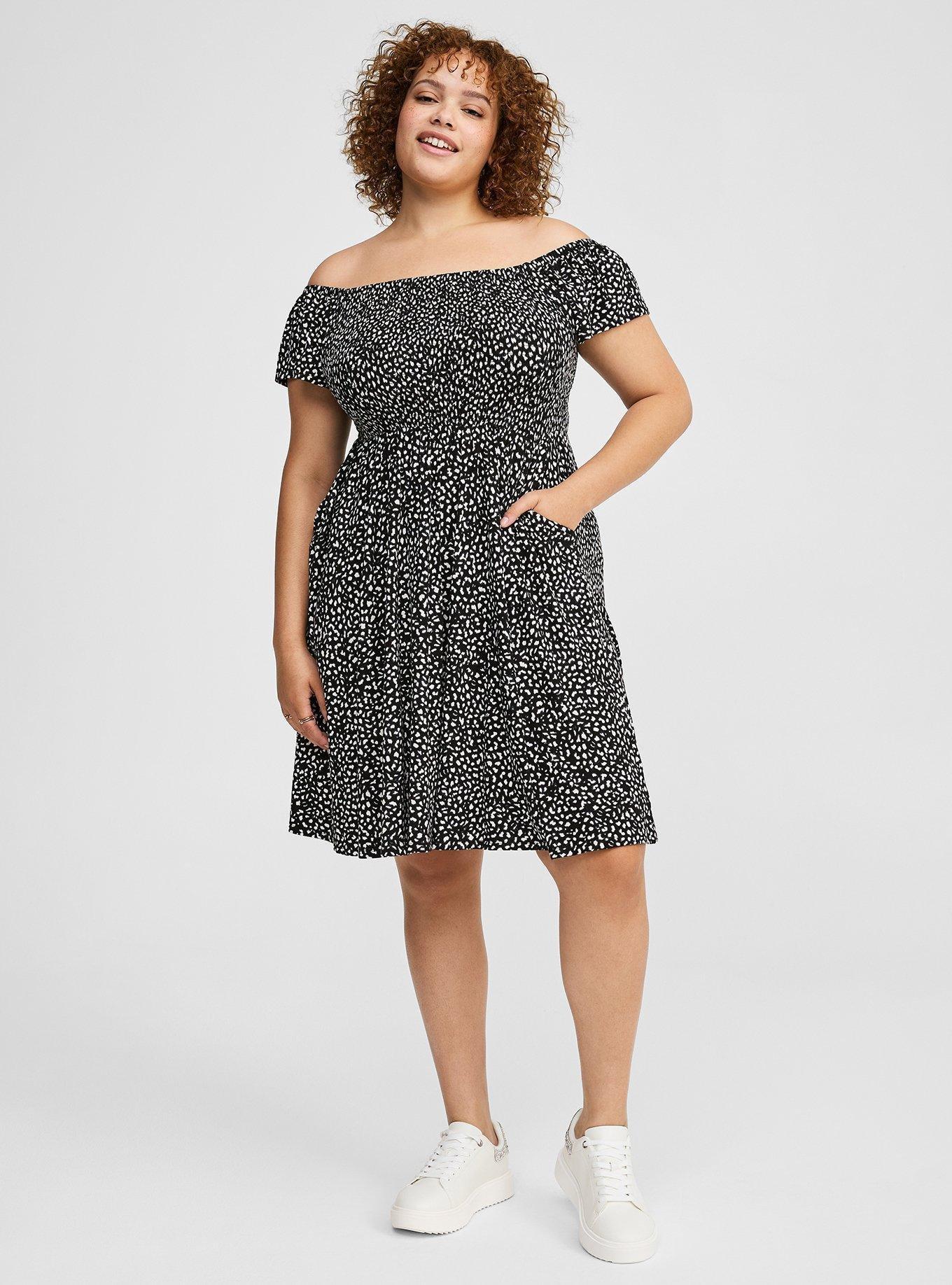 Plus Size - Mini Super Soft Off-Shoulder Dress - Torrid