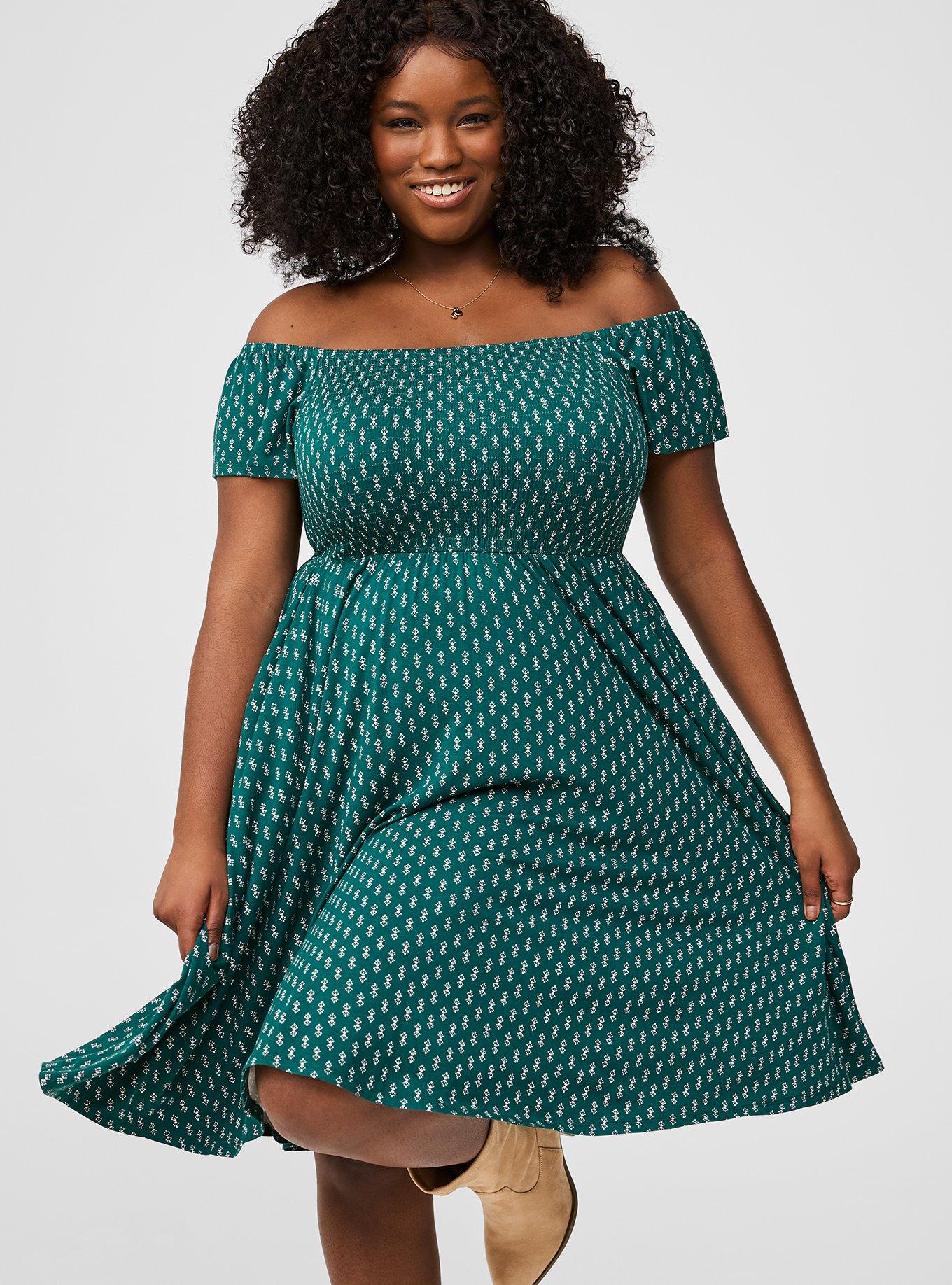 AREA STARS Off-the-Shoulder Ruffle cheapest Dot Dress