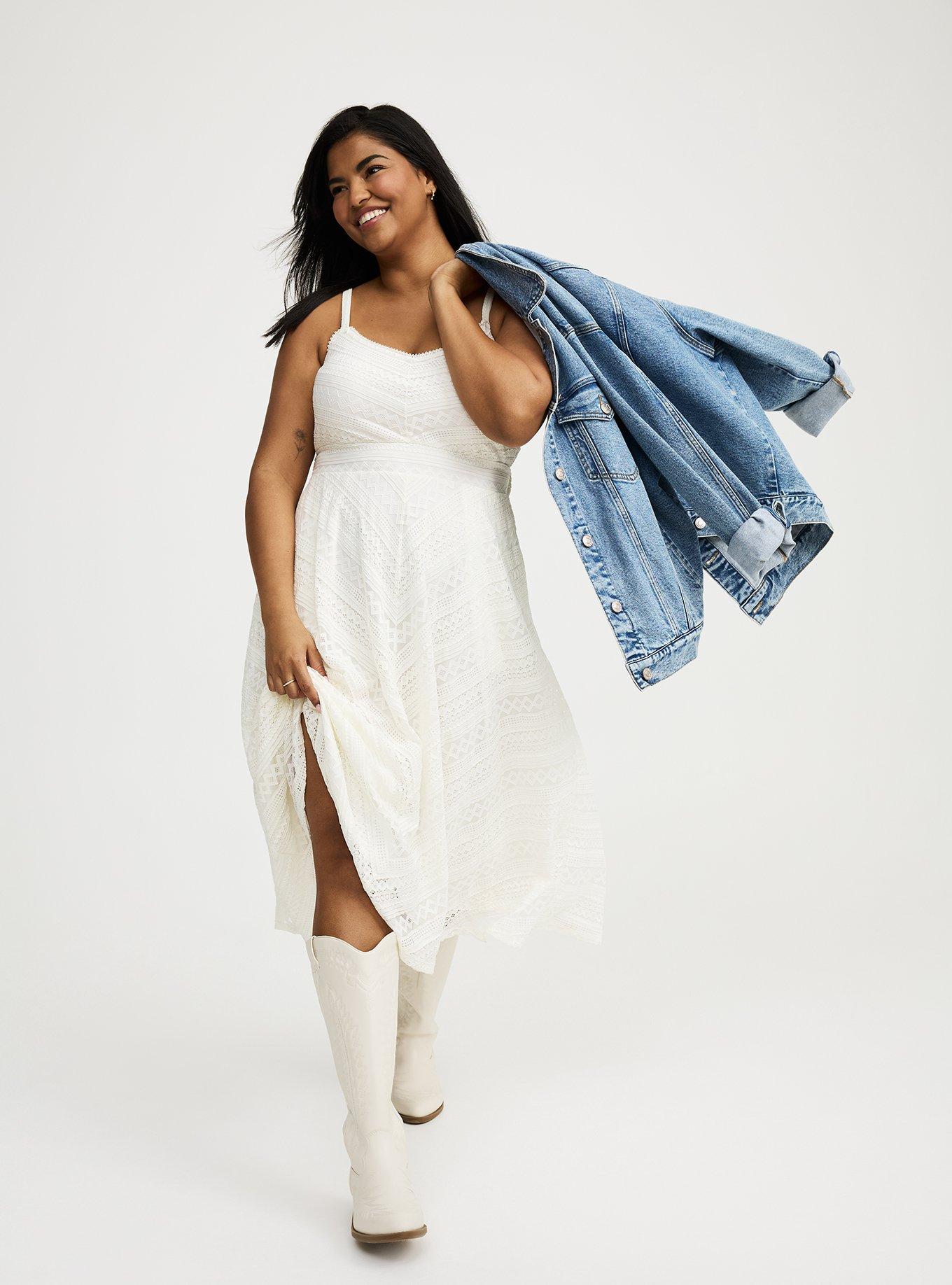 Midi Lace Skater Dress