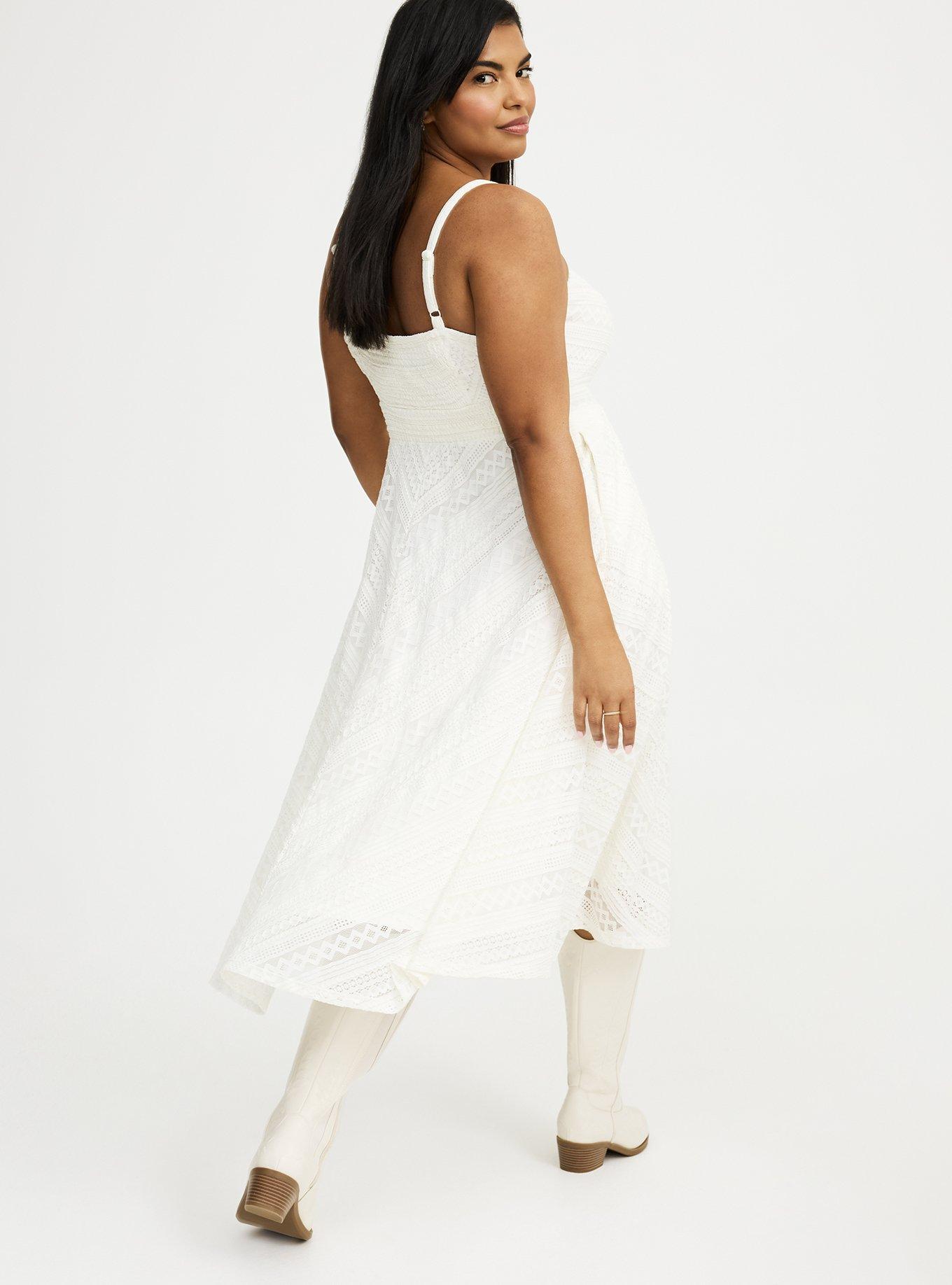 Midi Lace Skater Dress