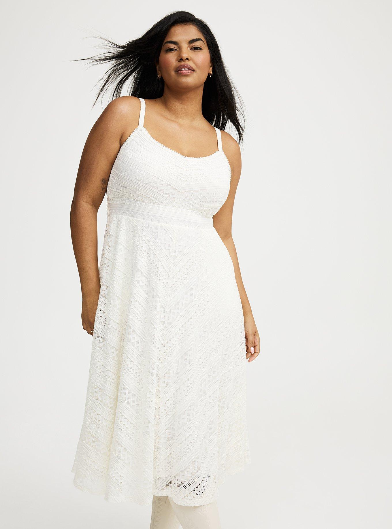 Midi Lace Skater Dress
