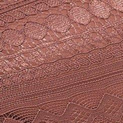 Plus Size Midi Lace Skater Dress, ROSE TAUPE, swatch