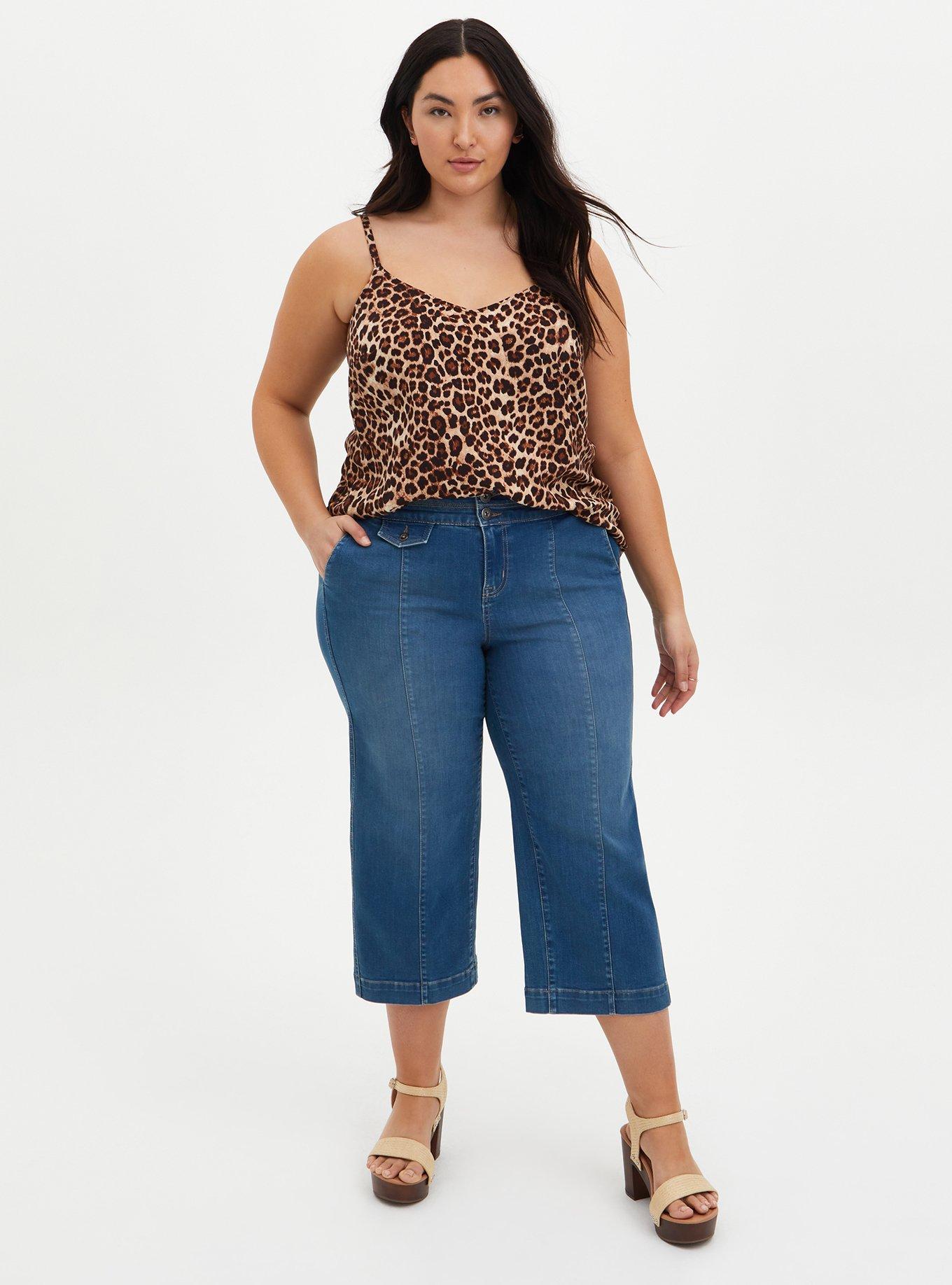 Crop High Rise Wide Leg Jean - Super Soft Medium Wash, DISCO FEVER, alternate
