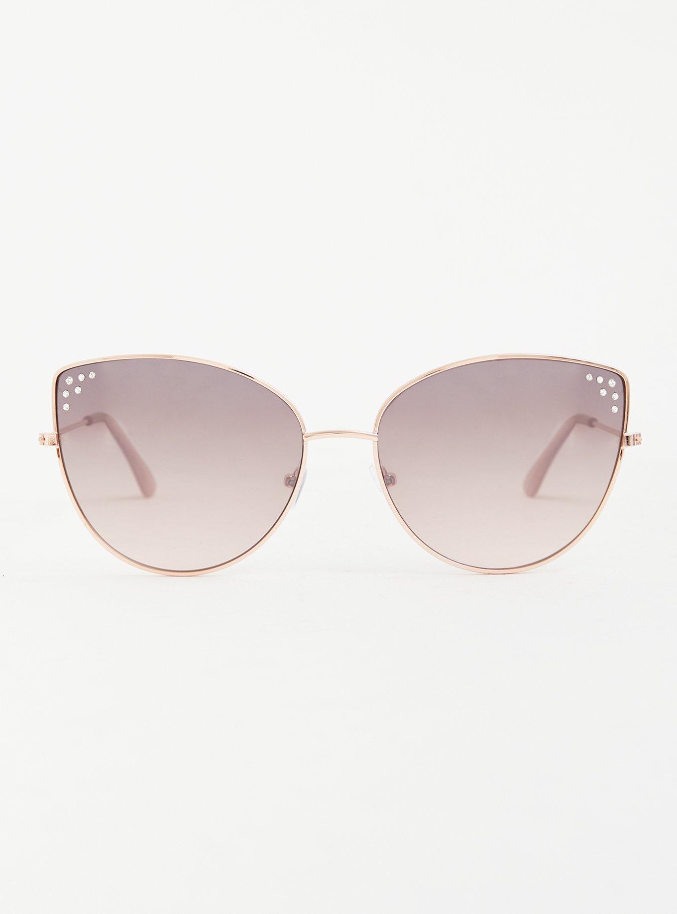 Hipster Rhinestone Cat Eye Sunglasses