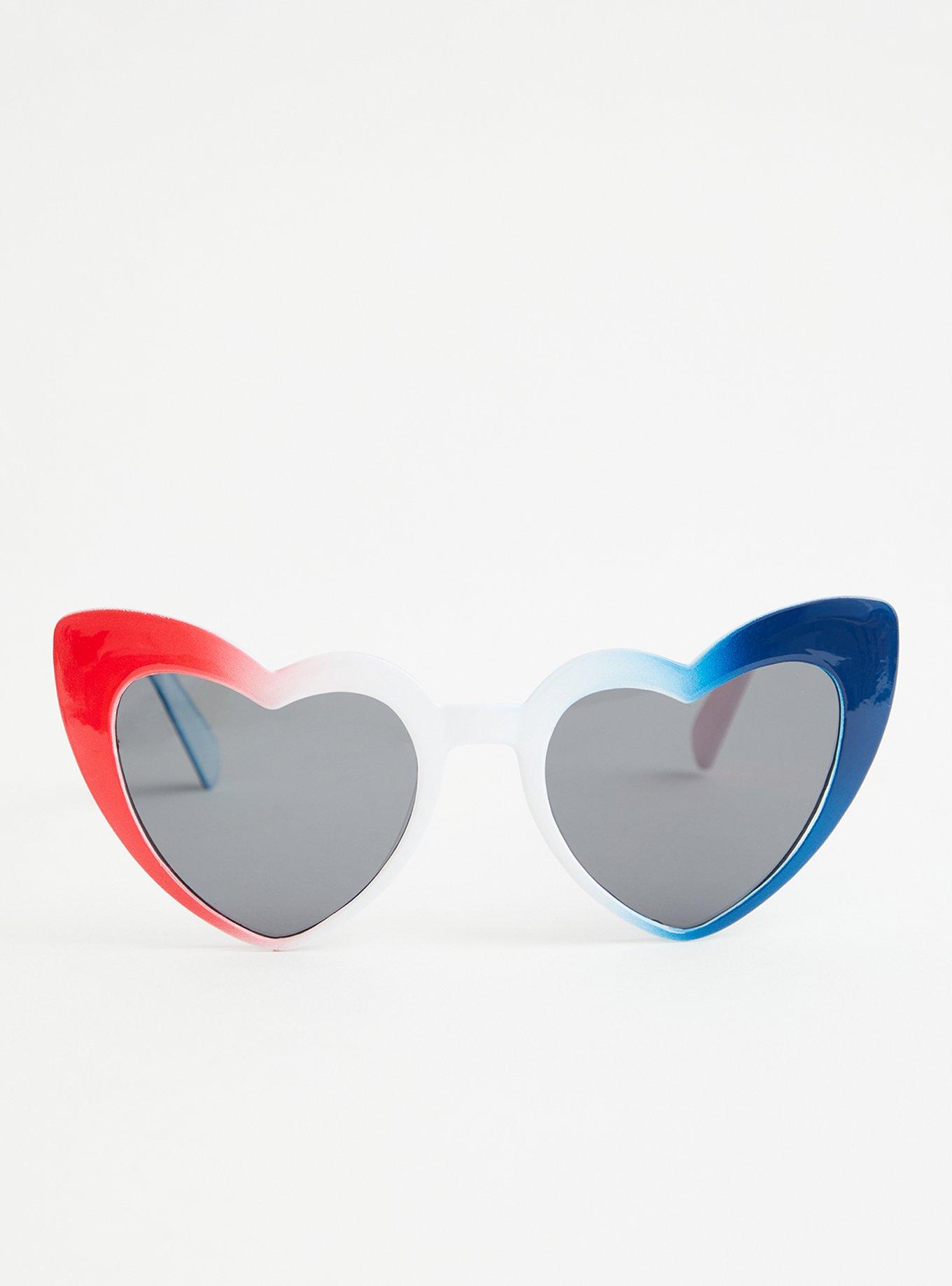 Red white cheap blue sunglasses