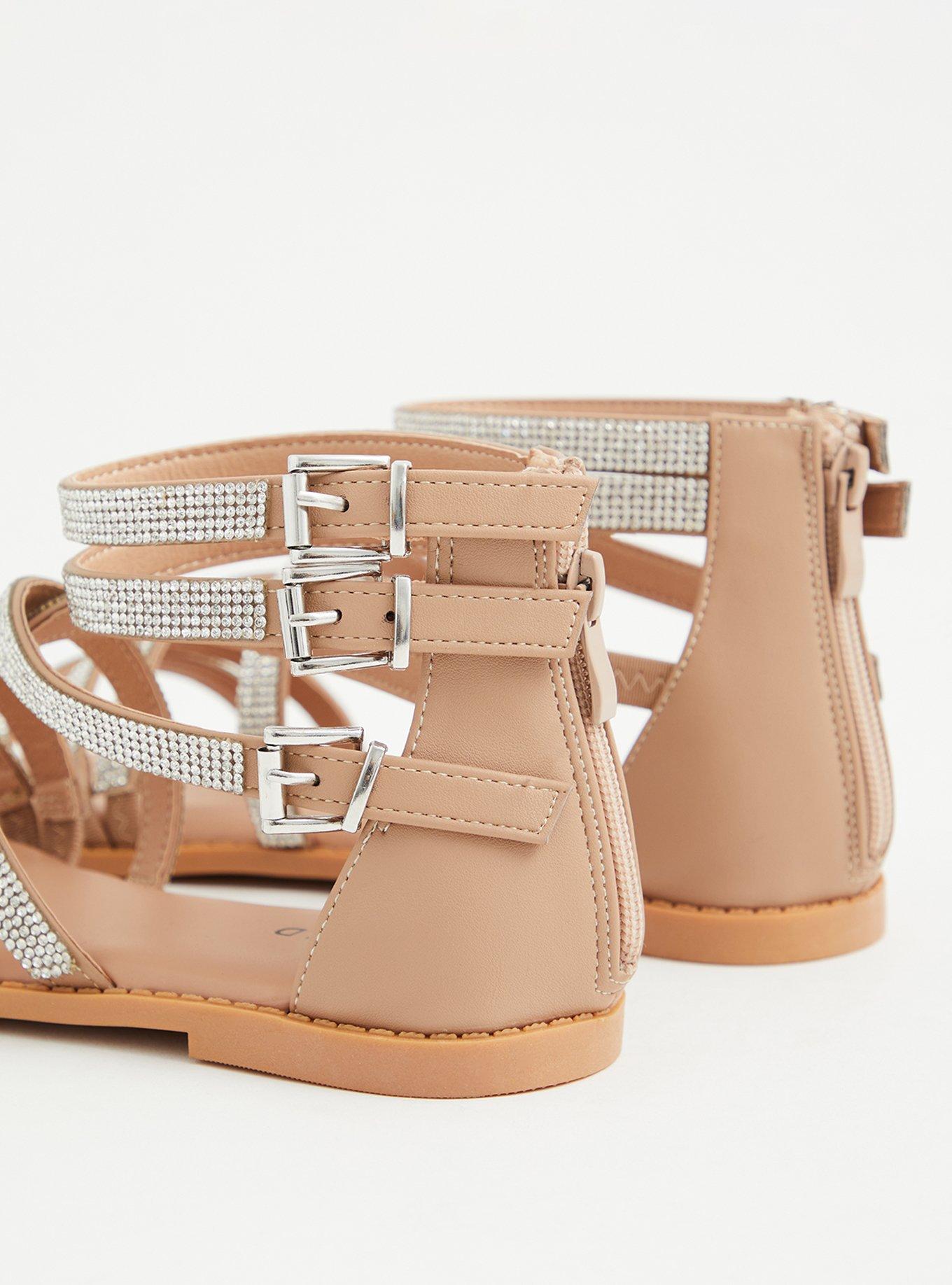 Plus Size Rhinestone Gladiator Sandal WW Torrid