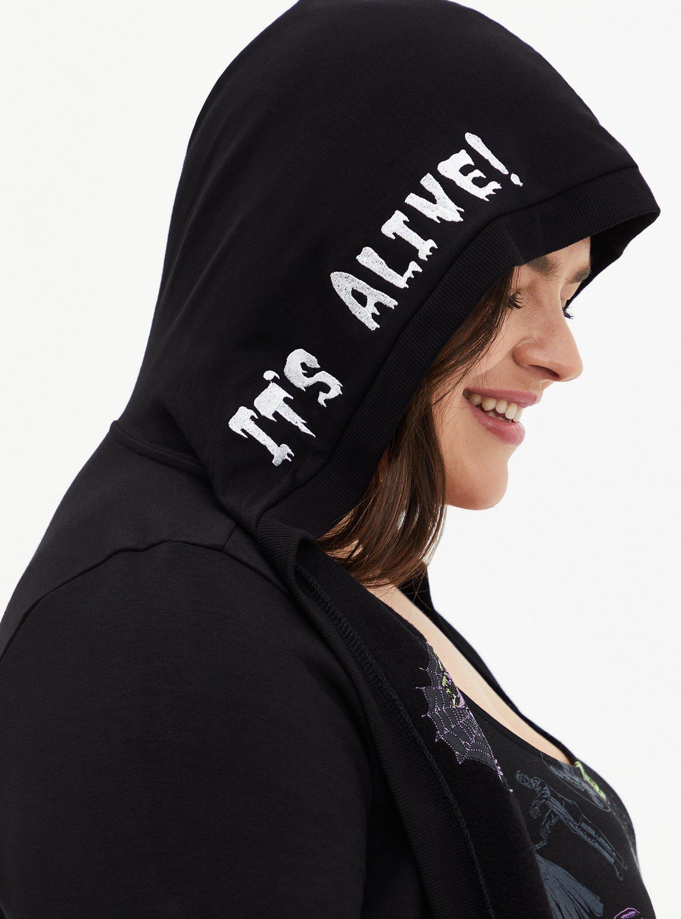 Universal Monsters Frankenstein Hooded Cardigan , DEEP BLACK, alternate