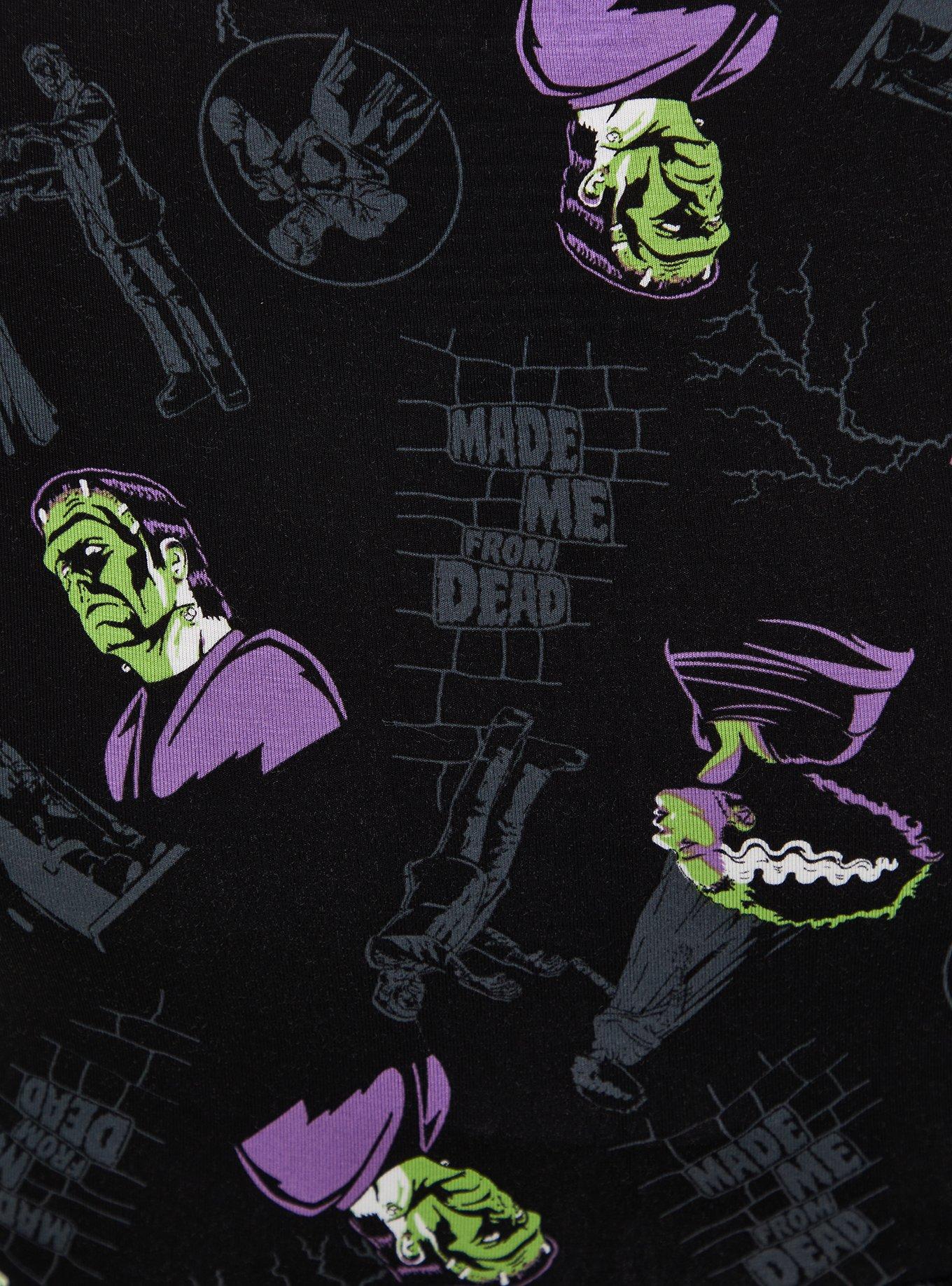 Plus Size Universal Monster Frankenstein Skater Dress, MULTI, alternate