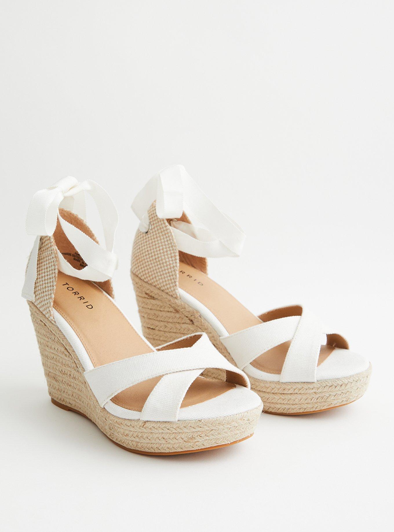 Plus Size Ankle Wrap Wedge Sandal WW Torrid