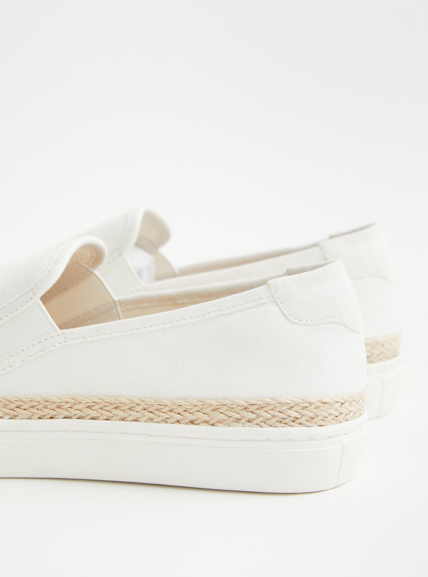  Ivory Canvas Slip-On Espadrille Sneaker (WW), IVORY, alternate