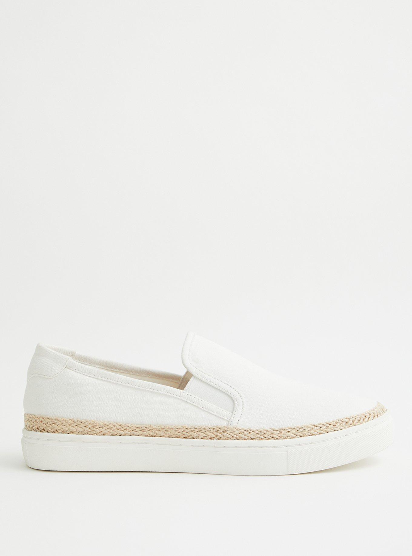  Ivory Canvas Slip-On Espadrille Sneaker (WW), IVORY, alternate