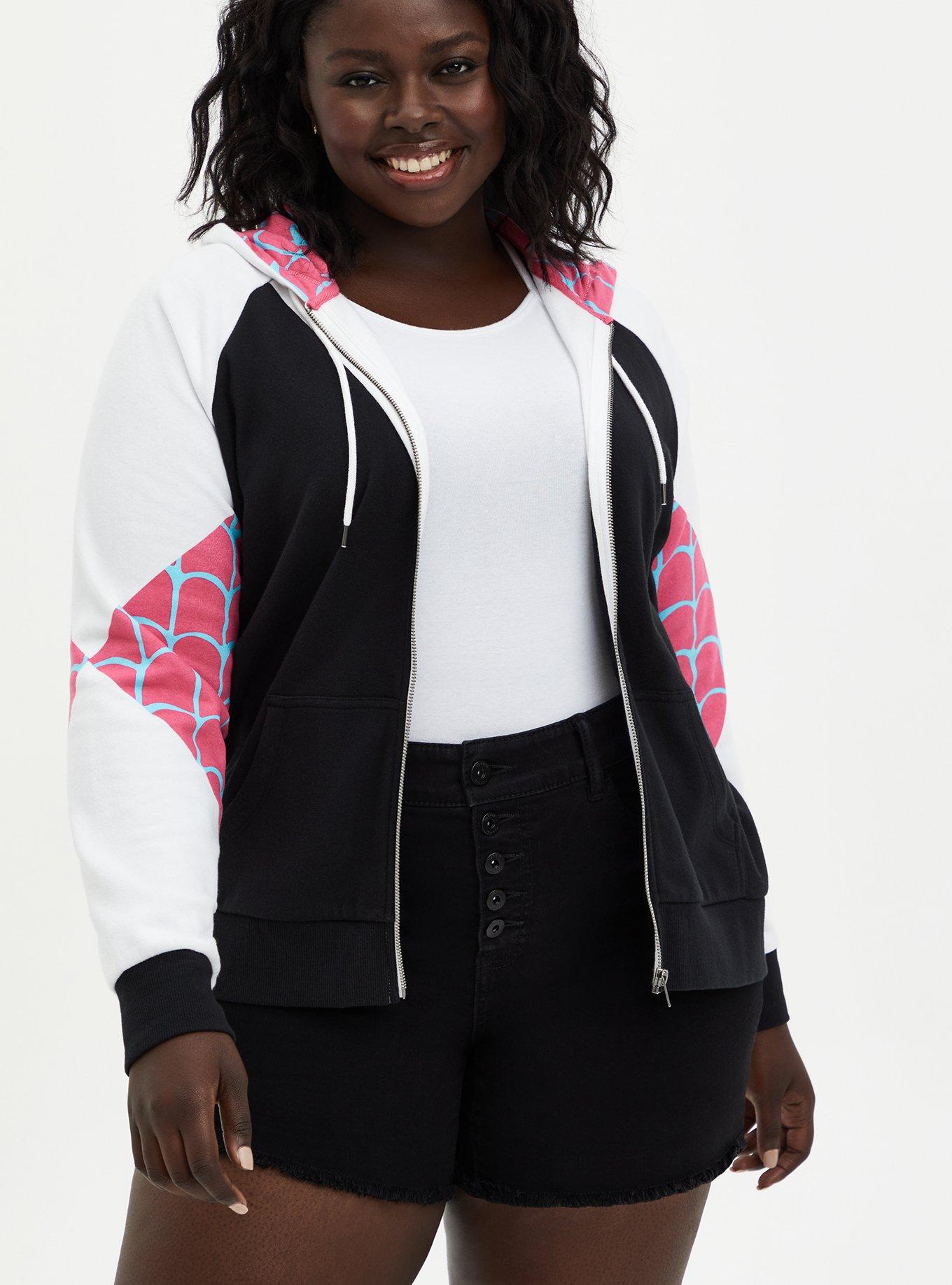 Plus Size - Marvel Spider-Gwen Zip-Up Hoodie - Torrid