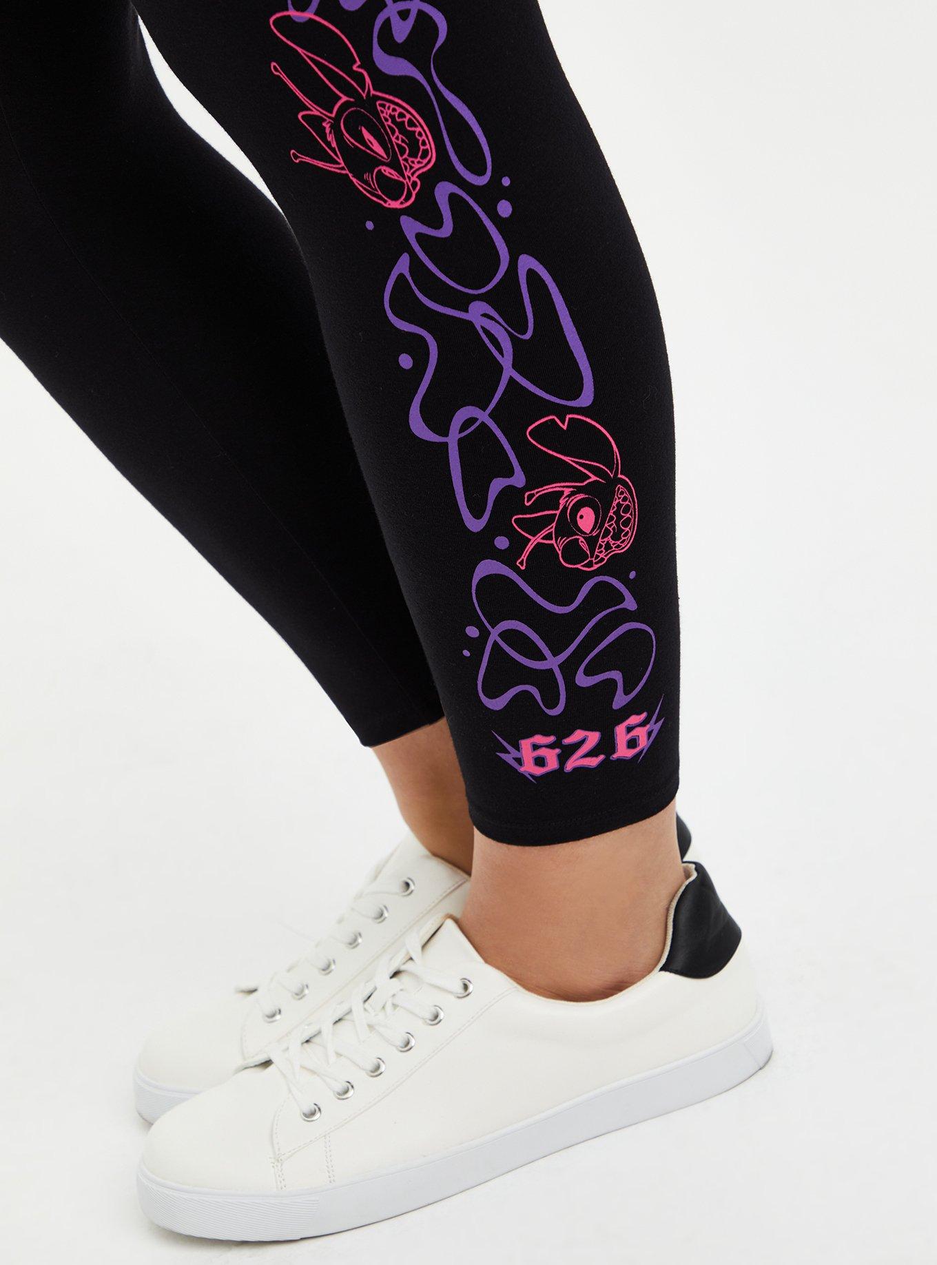 Disney Lilo & Stitch Crop Legging, DEEP BLACK, alternate