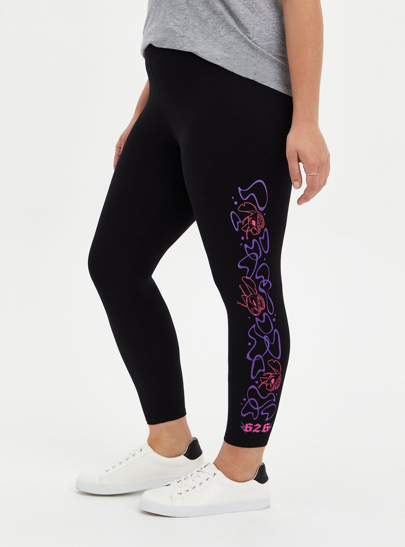 Disney Lilo & Stitch Crop Legging, DEEP BLACK, alternate