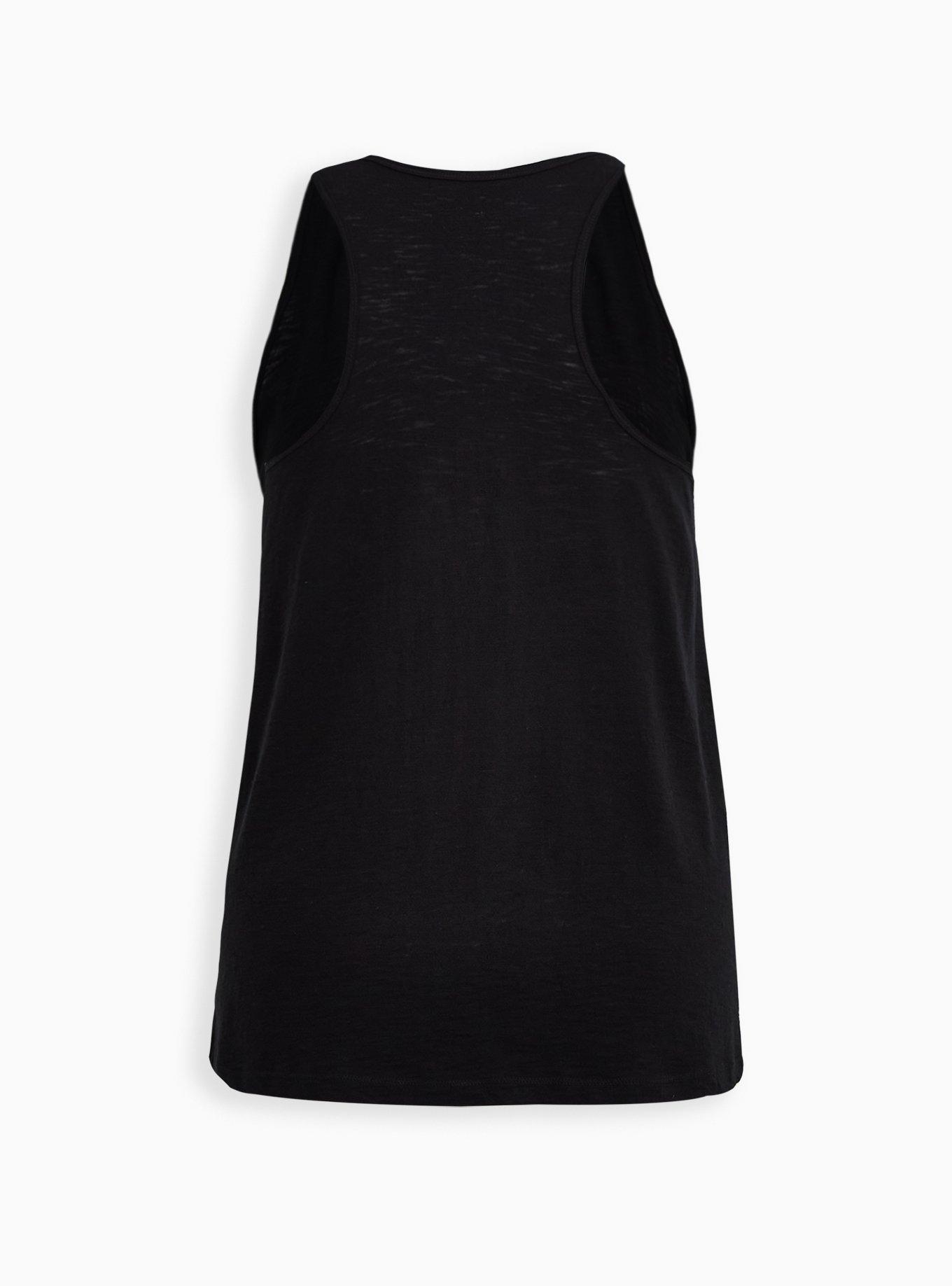 Plus Size Trolls Rainbow Sleep Tank - Pride Black, DEEP BLACK, alternate