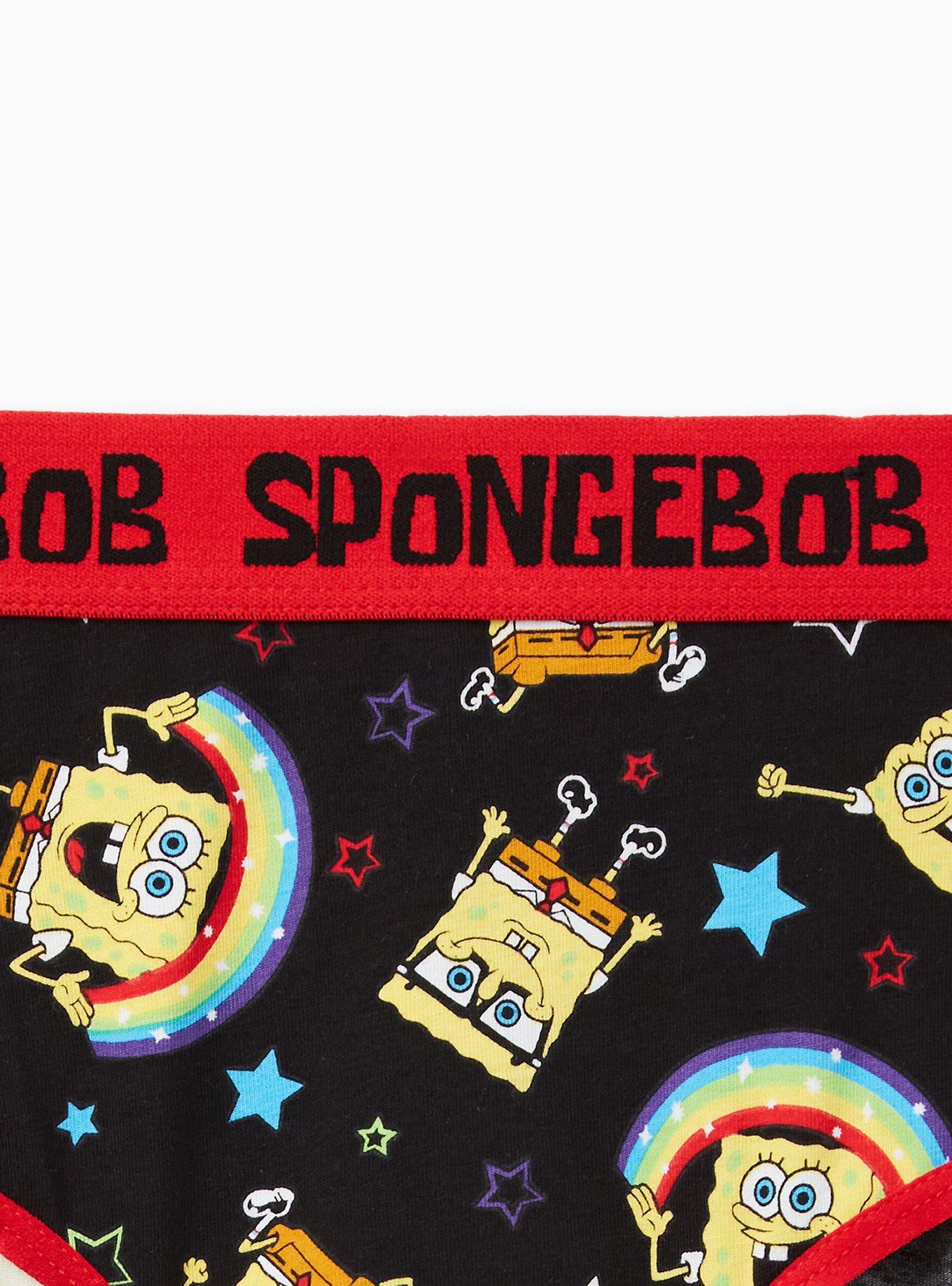 Cotton Hipster Panty - Nickelodeon SpongeBob SquarePants Rainbow Black , MULTI, alternate