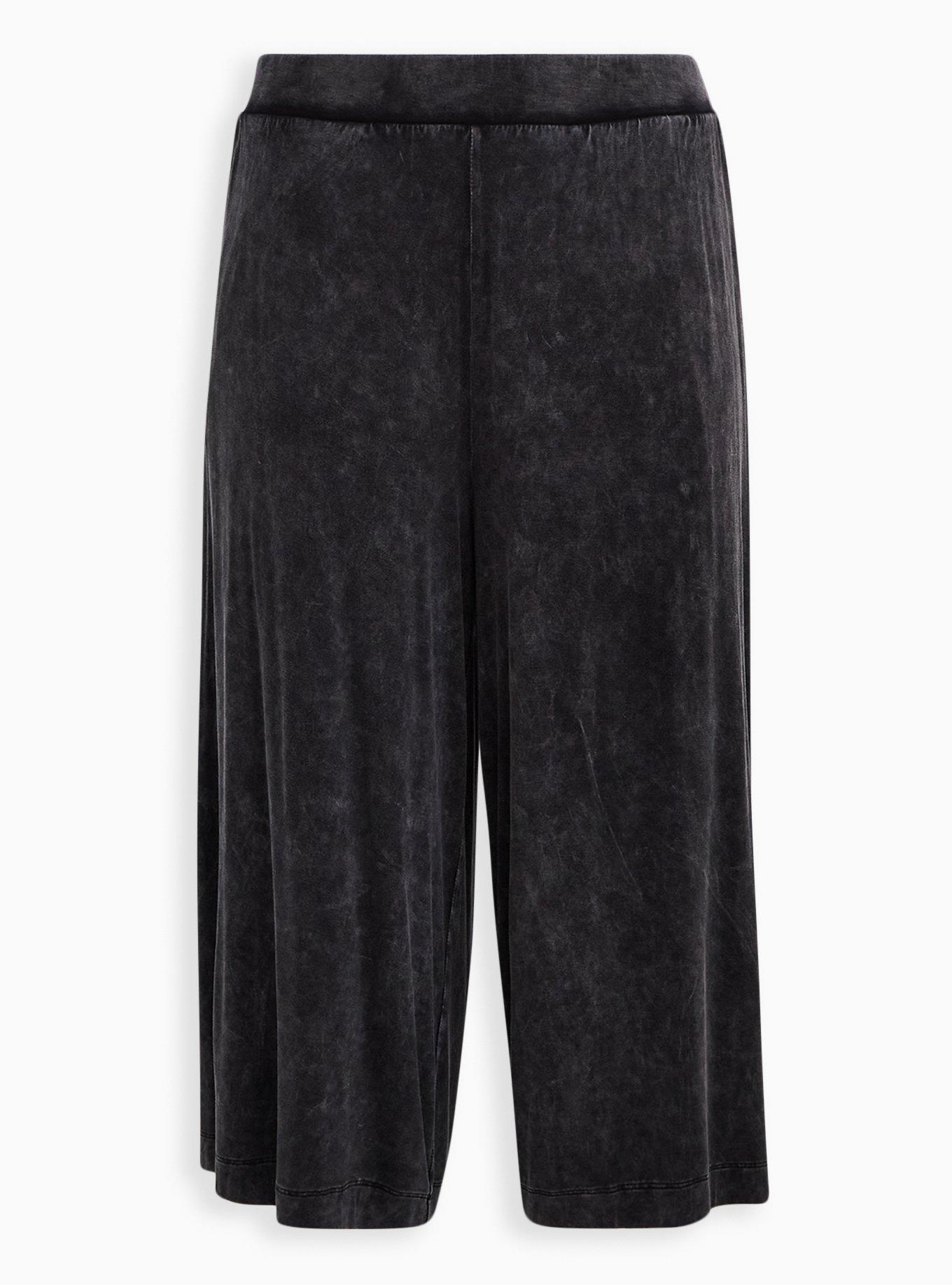High Rise Smocked Crop Pants