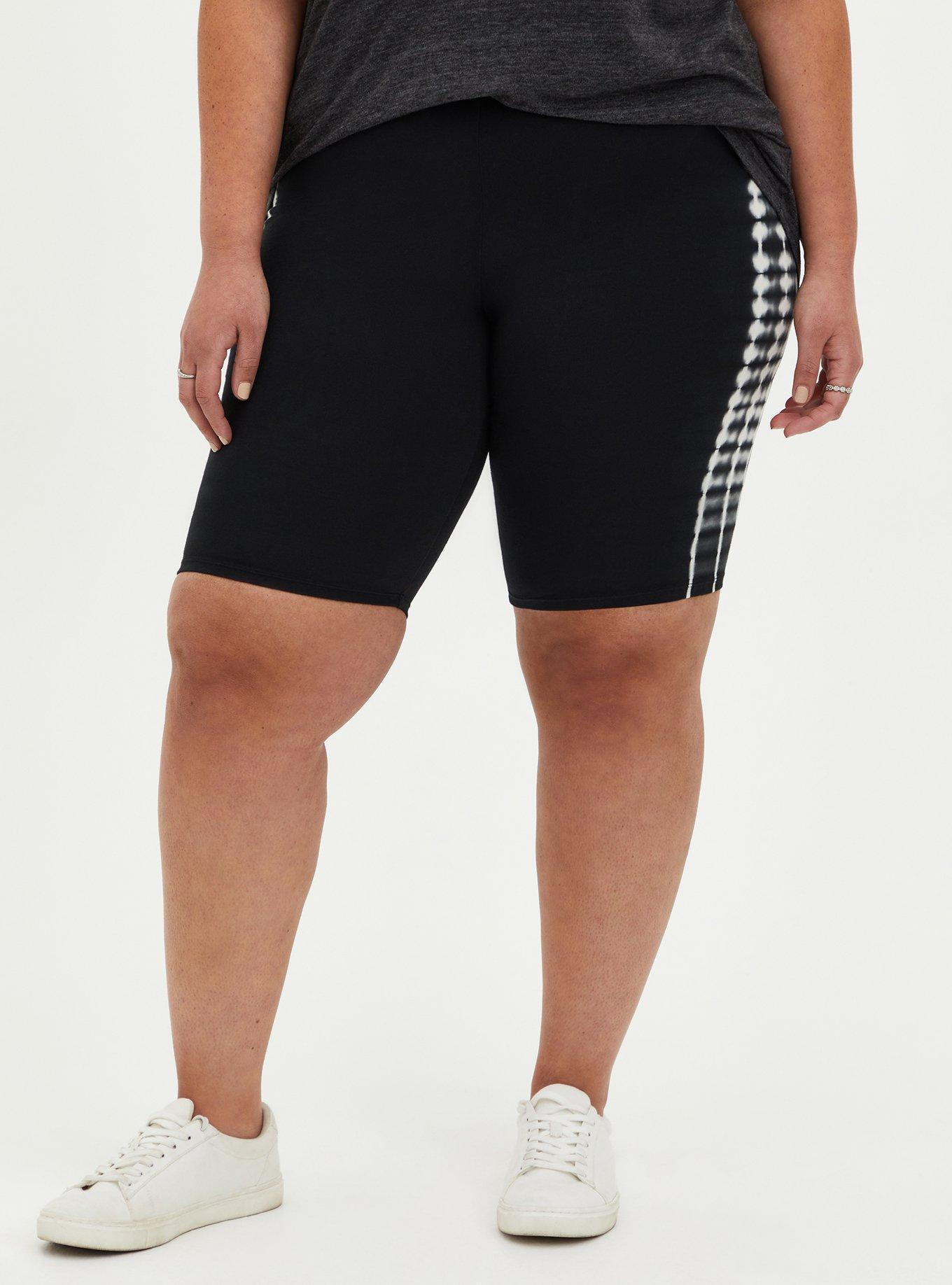 Black Side Tie Dye Short, BLACK, alternate