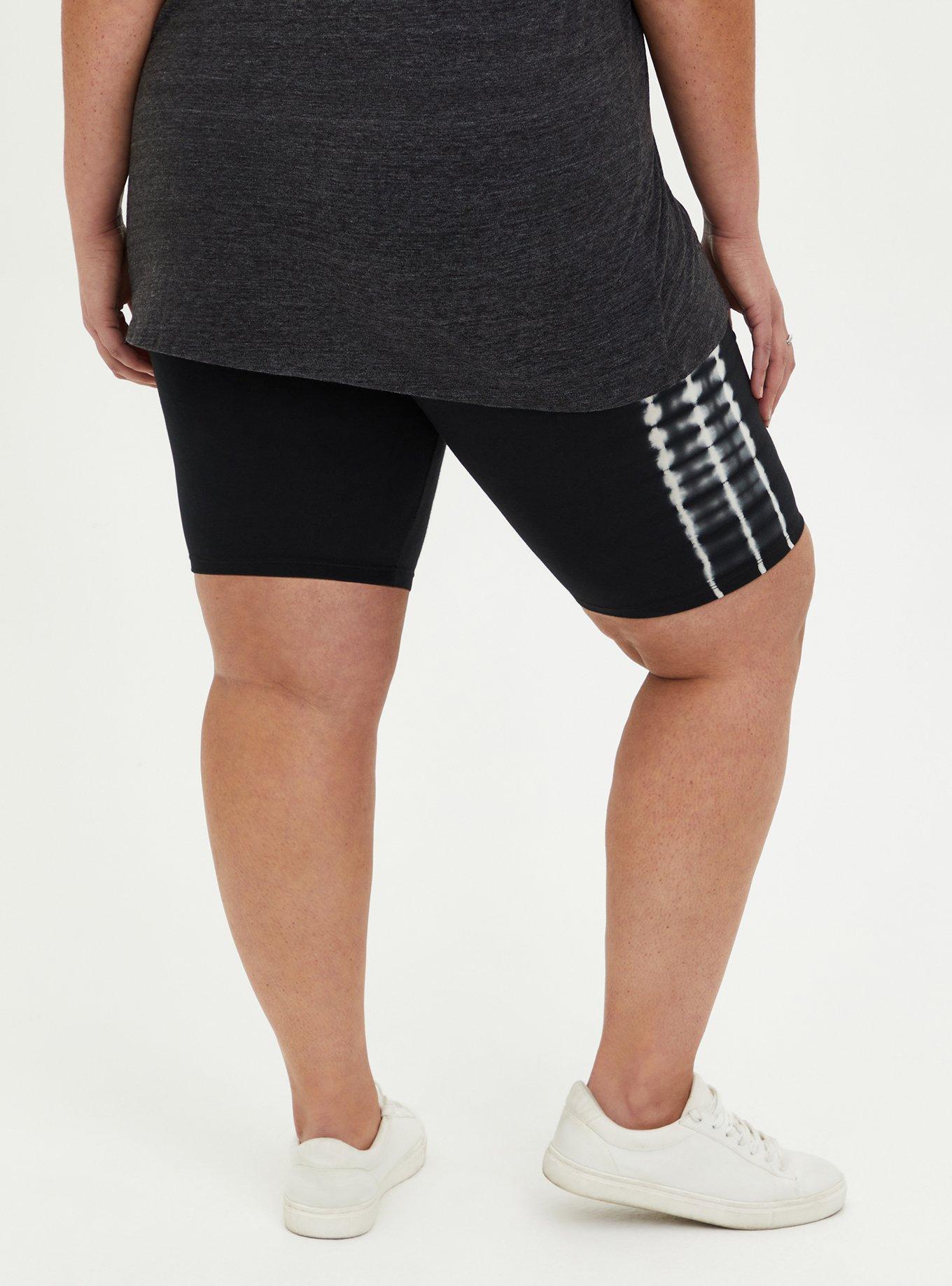 Black Side Tie Dye Short, BLACK, alternate