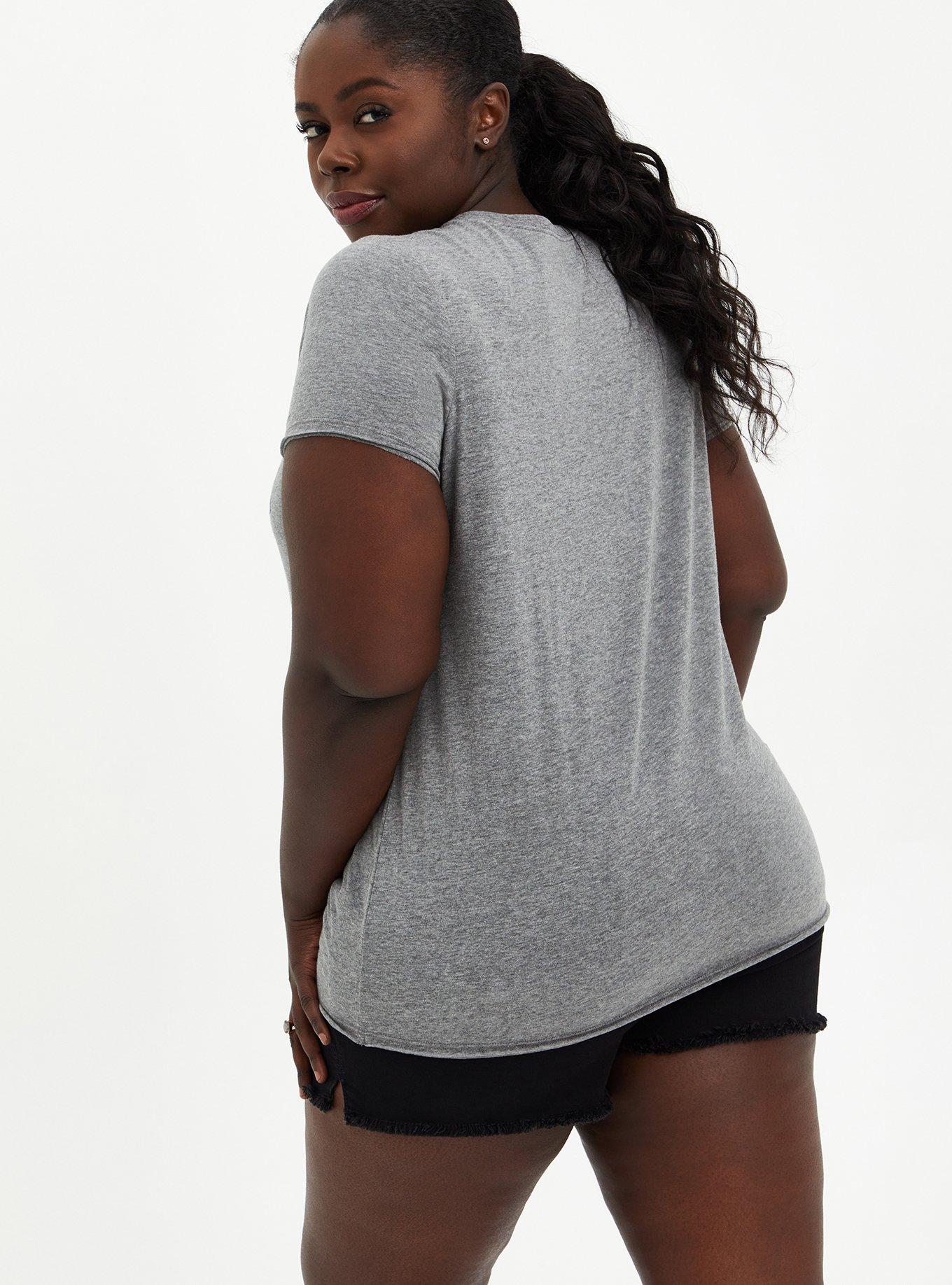 Classic Fit Crew Tee - Stevie Nicks Grey Crew , MEDIUM HEATHER GREY, alternate