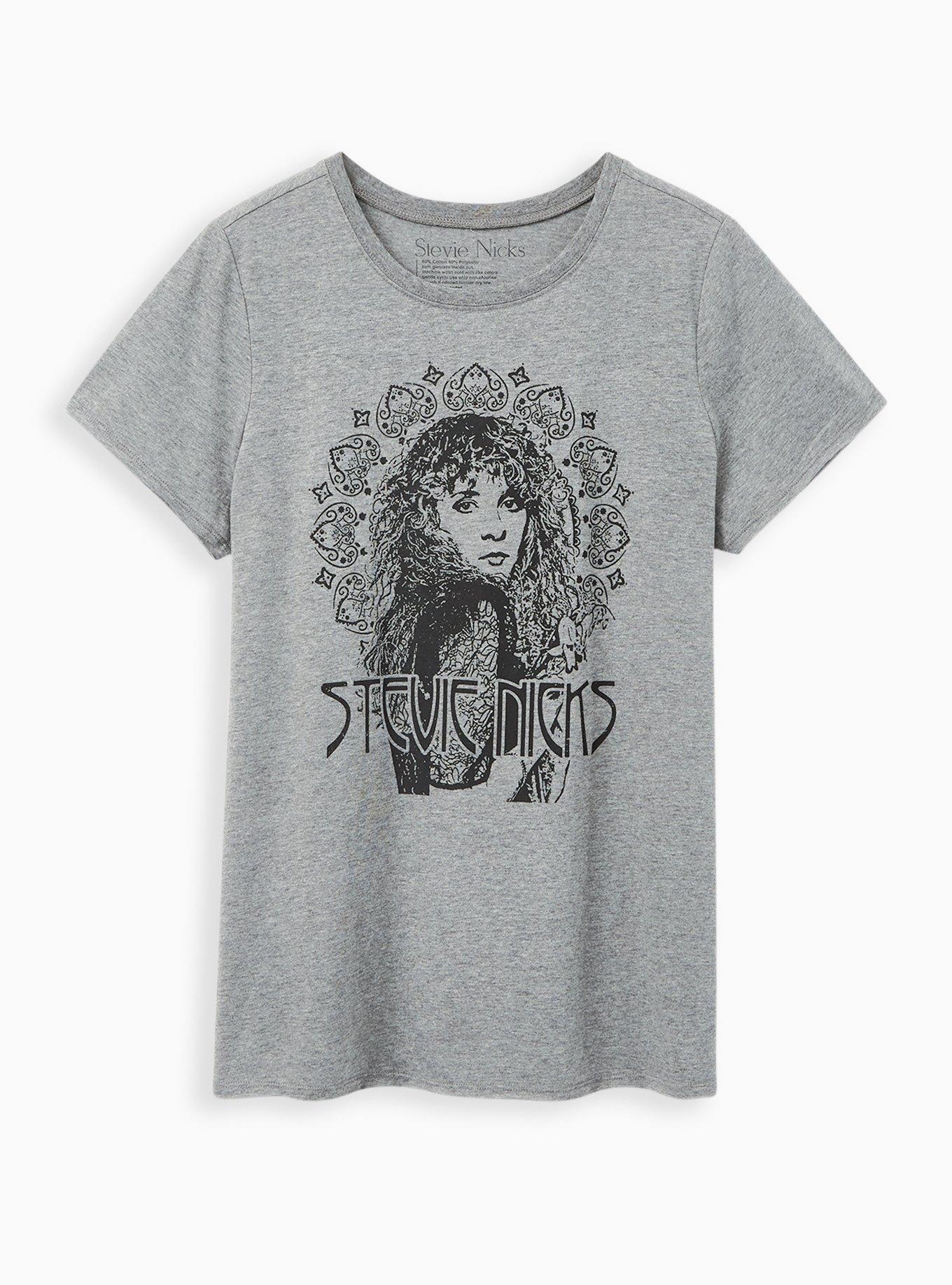 Classic Fit Crew Tee - Stevie Nicks Grey Crew , MEDIUM HEATHER GREY, alternate